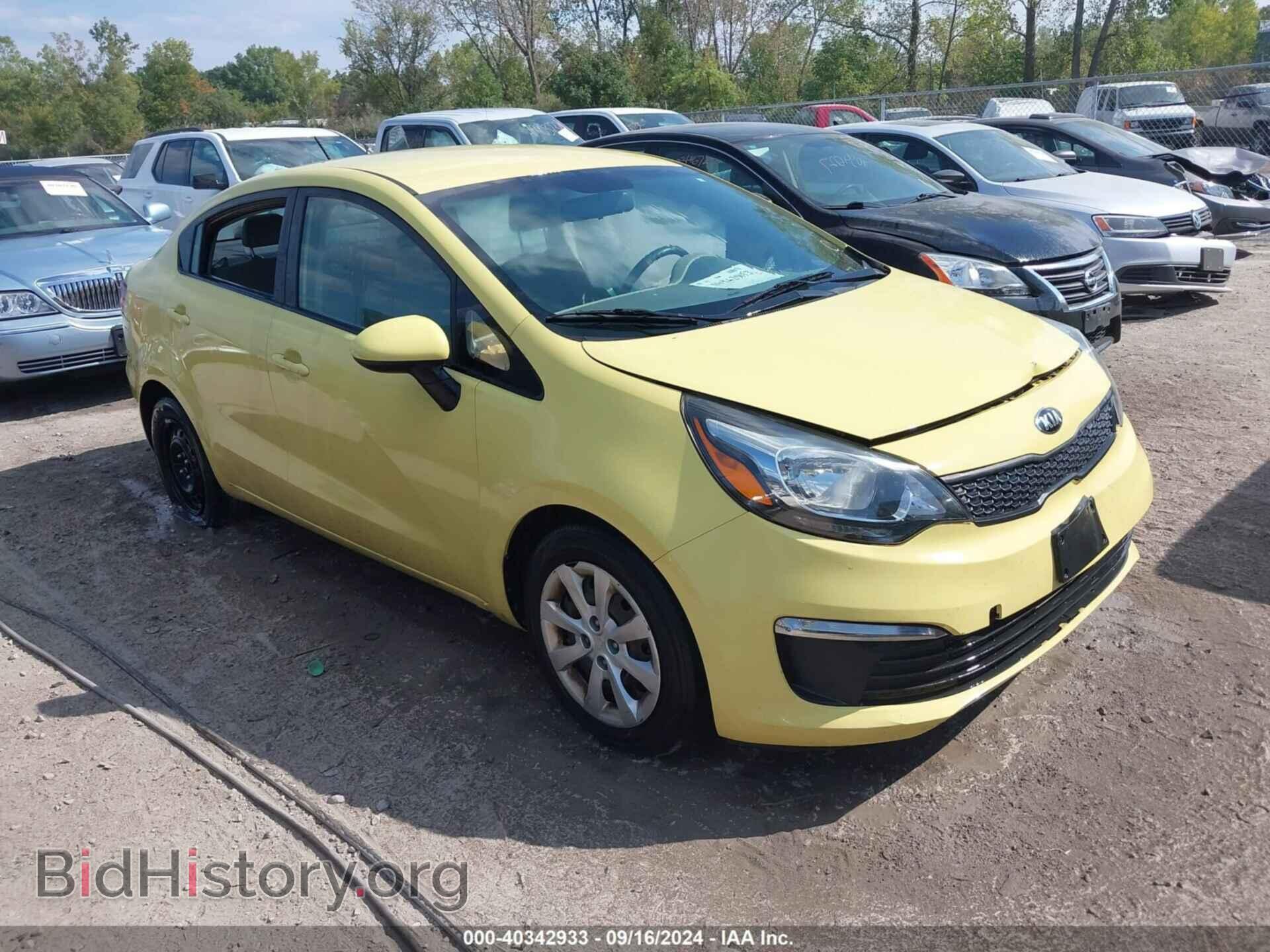 Фотография KNADM4A30G6559669 - KIA RIO 2016