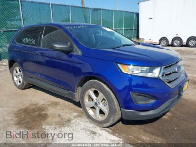 2015 Ford EDGE SE, blue — VIN 2FMTK3G92FBC32048, IAAI