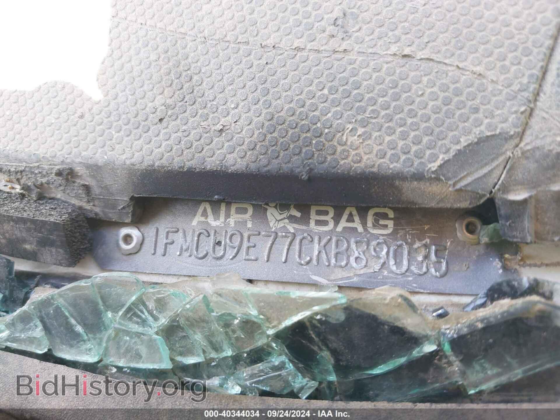 2012 FORD ESCAPE - VIN: 1FMCU9E77CKB89035 - Фото 9