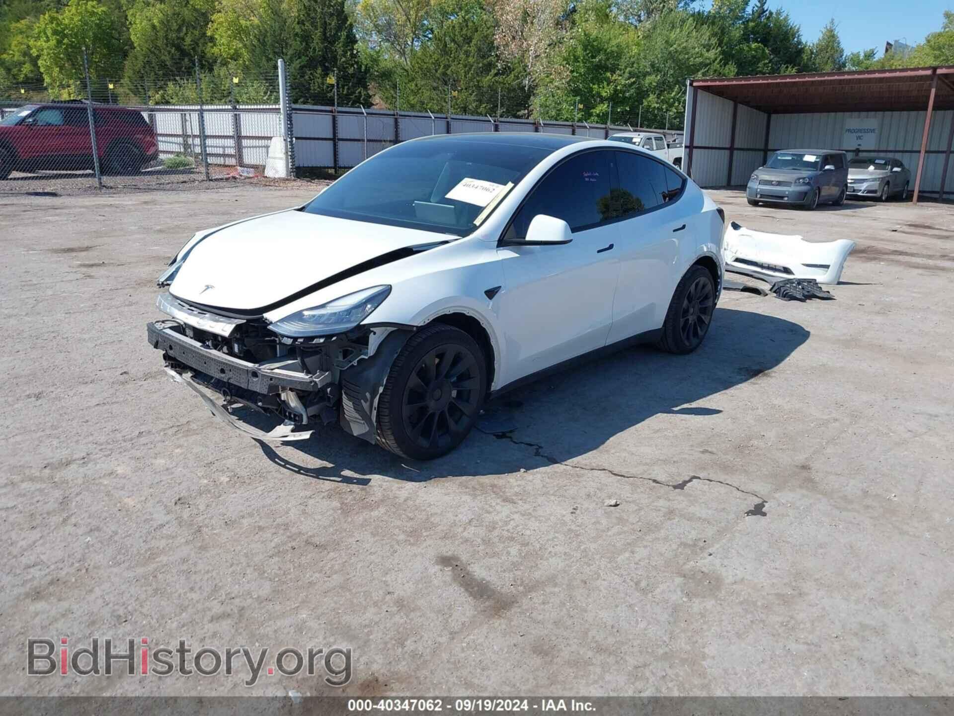 2021 TESLA MODEL Y - VIN: 5YJYGDEE2MF097784 - Фото 2
