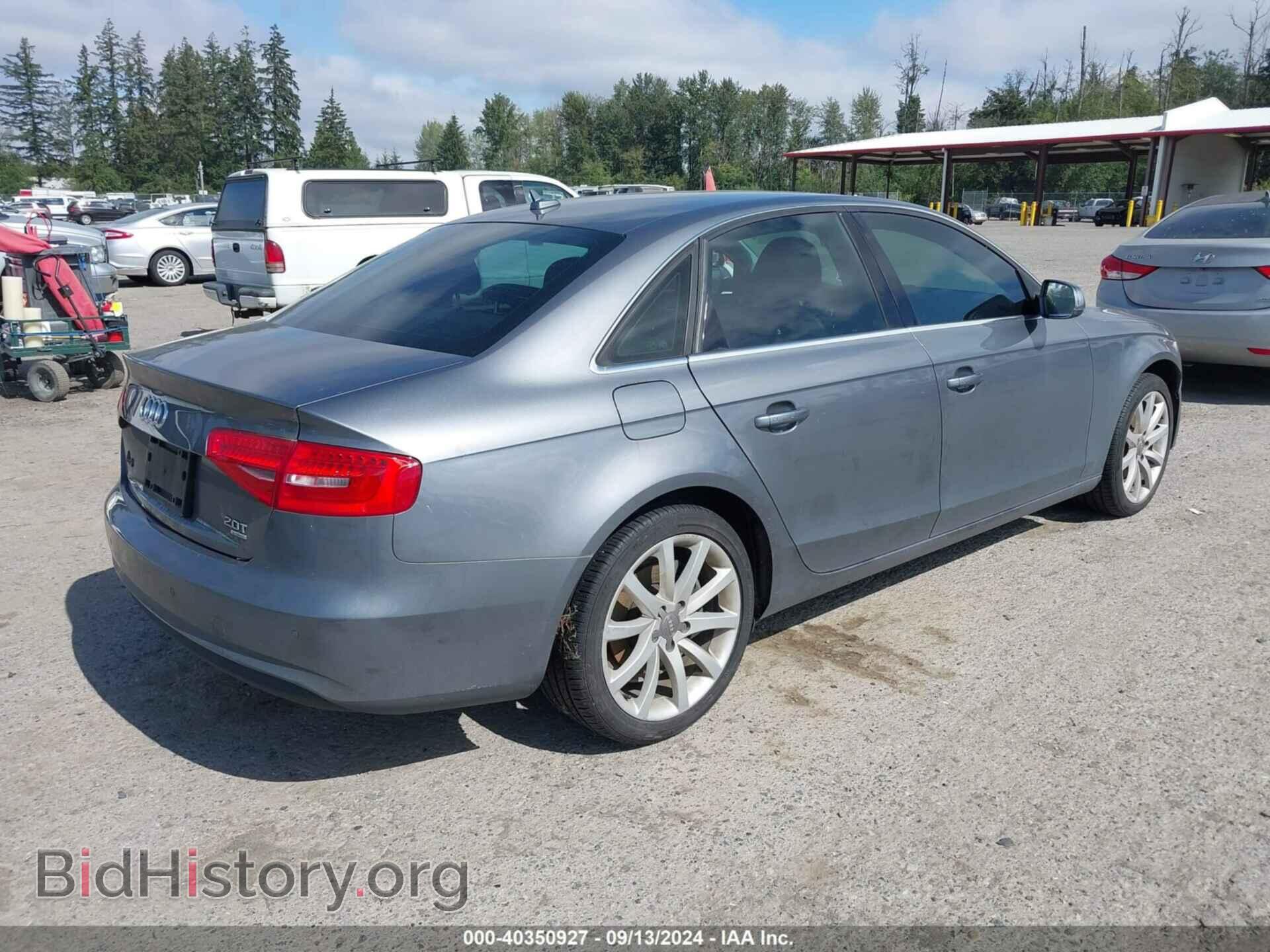 2013 AUDI A4 - VIN: WAUFFAFL2DA183933 - Фото 4