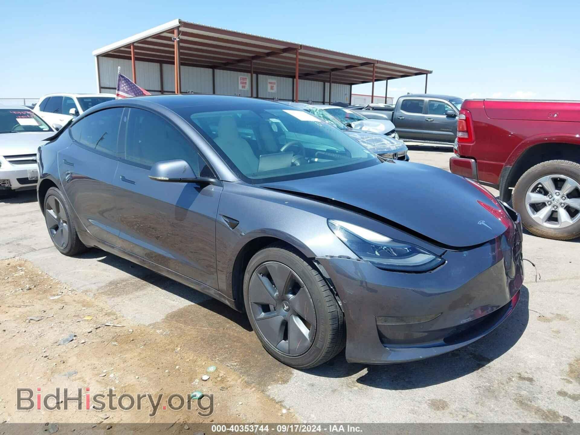 Photo 5YJ3E1EA0MF031956 - TESLA MODEL 3 2021