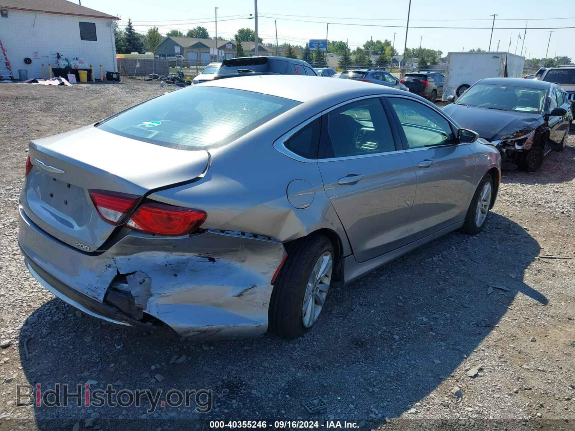 2016 CHRYSLER 200 - VIN: 1C3CCCAB3GN170375 - Фото 4