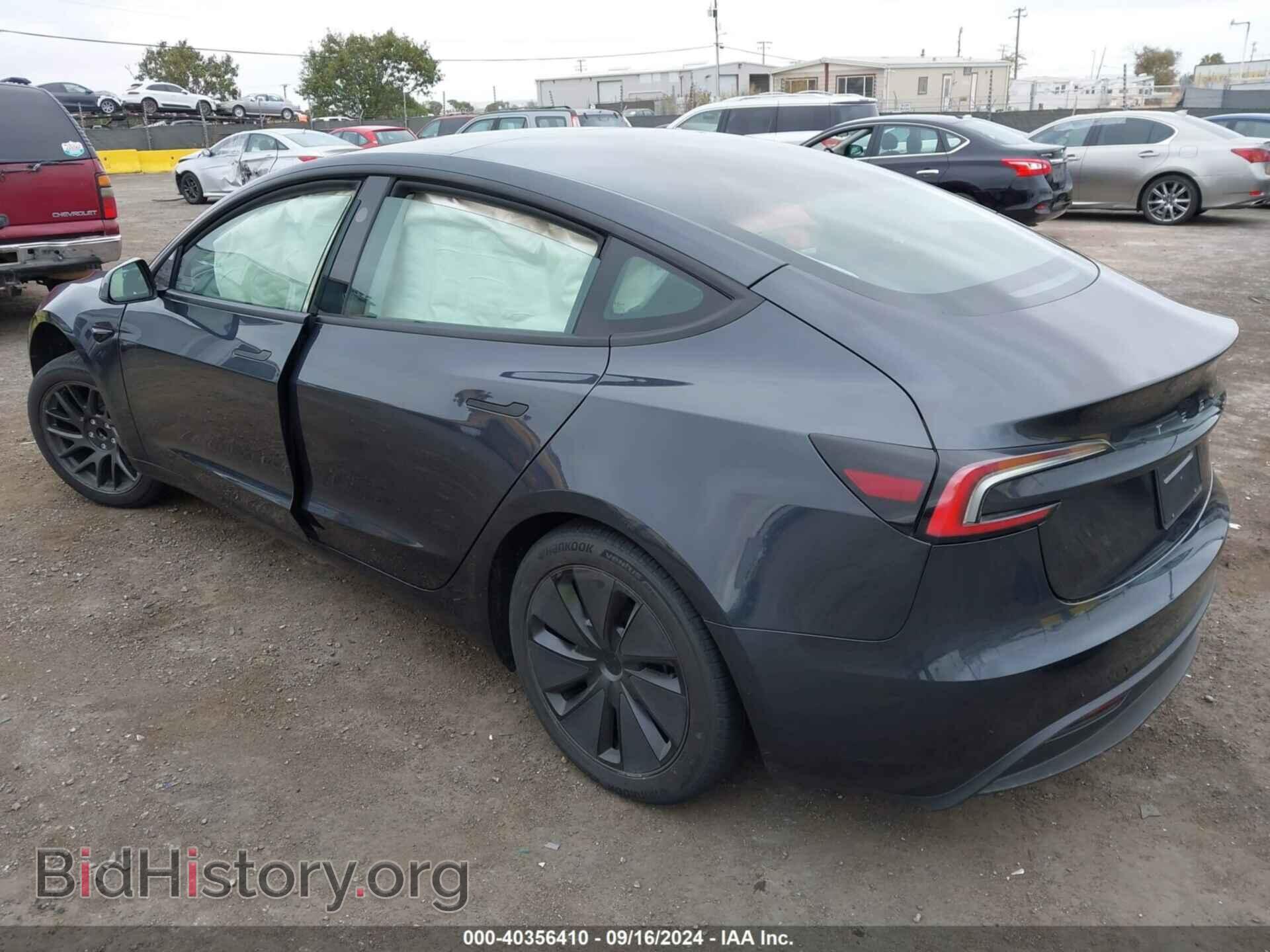 2024 TESLA MODEL 3 - VIN: 5YJ3E1EA2RF725796 - Фото 3
