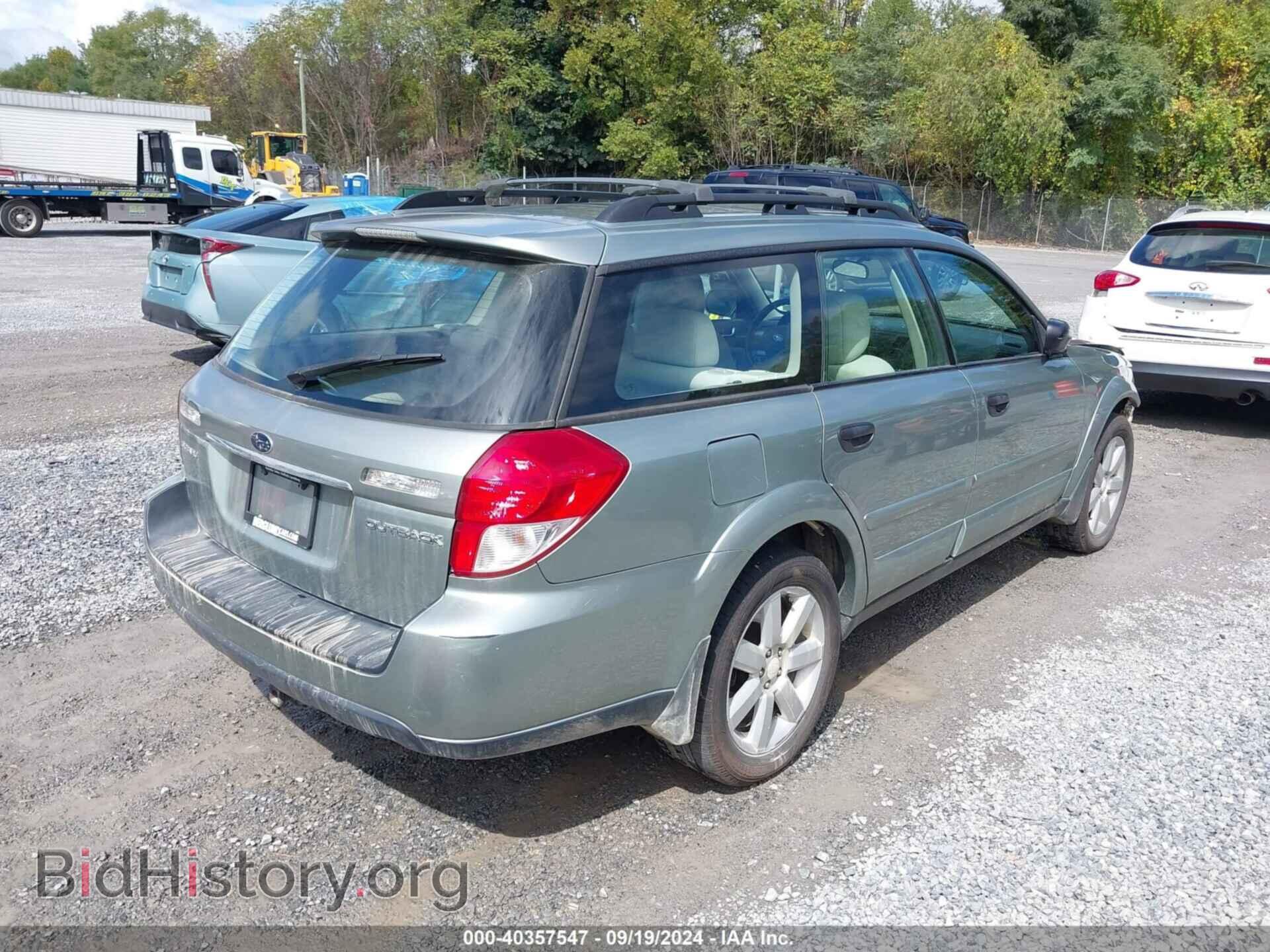 2009 SUBARU OUTBACK - VIN: 4S4BP61C297312191 - Фото 4