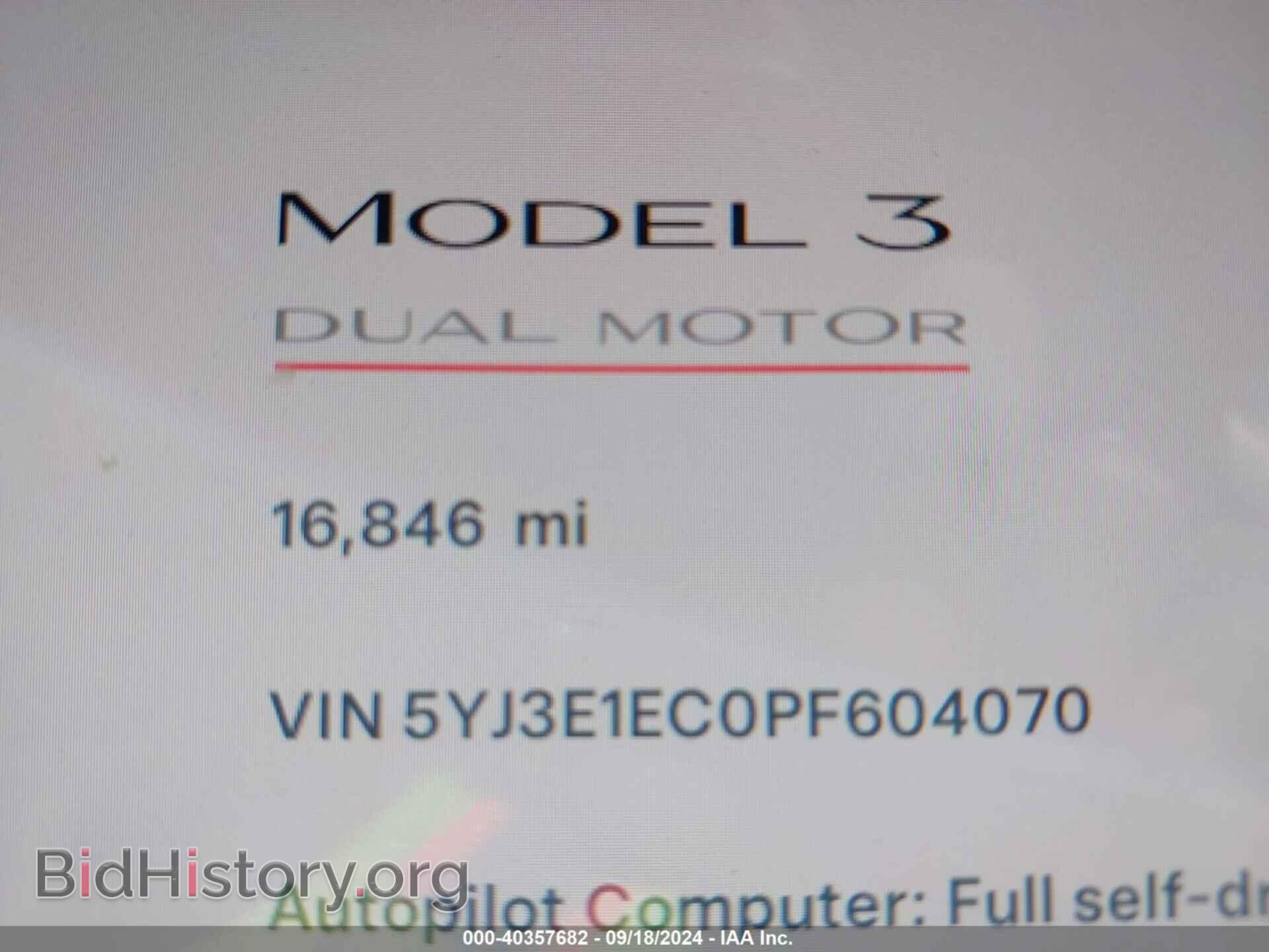 2023 TESLA MODEL 3 - VIN: 5YJ3E1EC0PF604070 - Фото 15