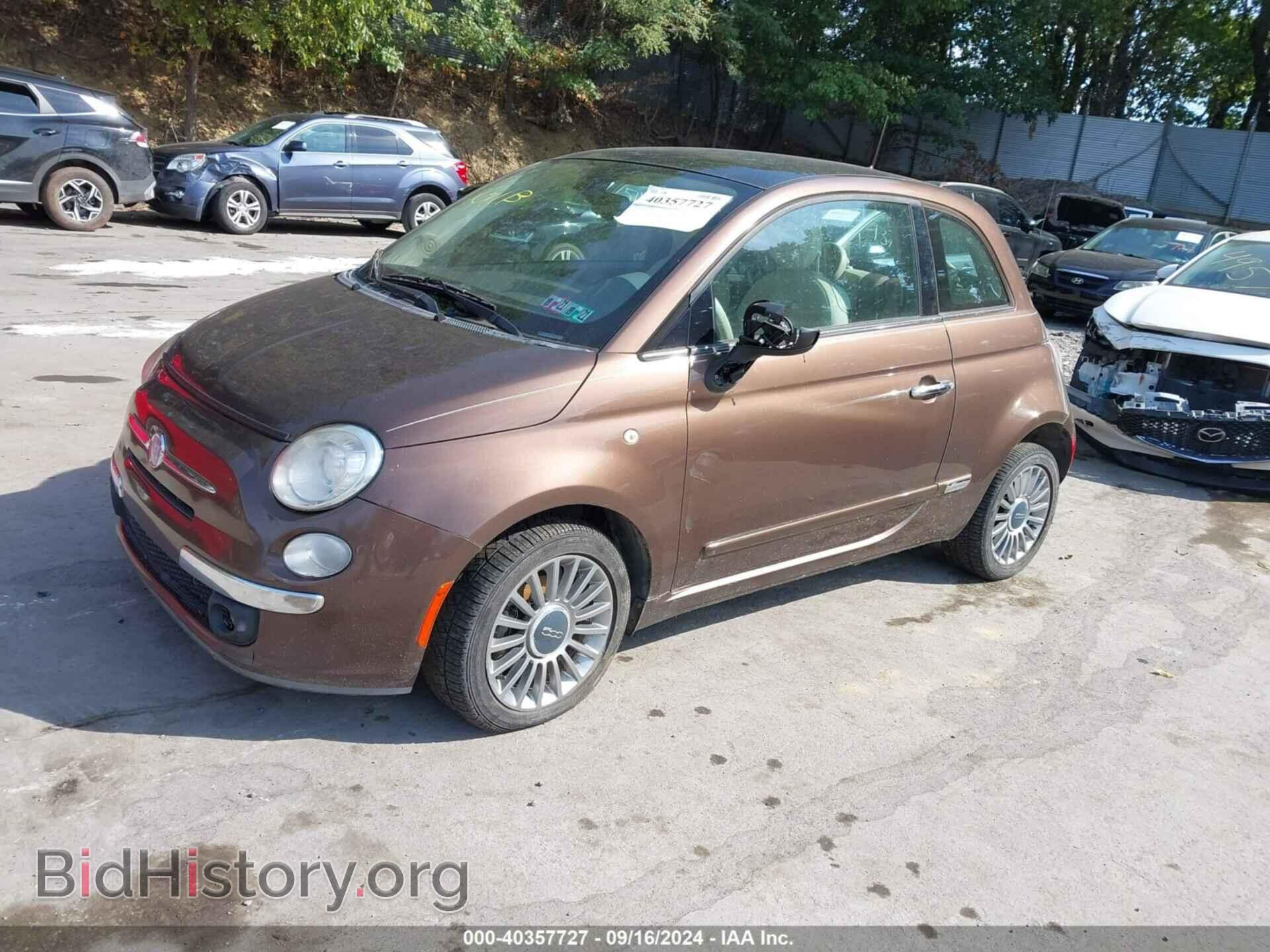 2012 FIAT 500 - VIN: 3C3CFFCR0CT366125 - Фото 2