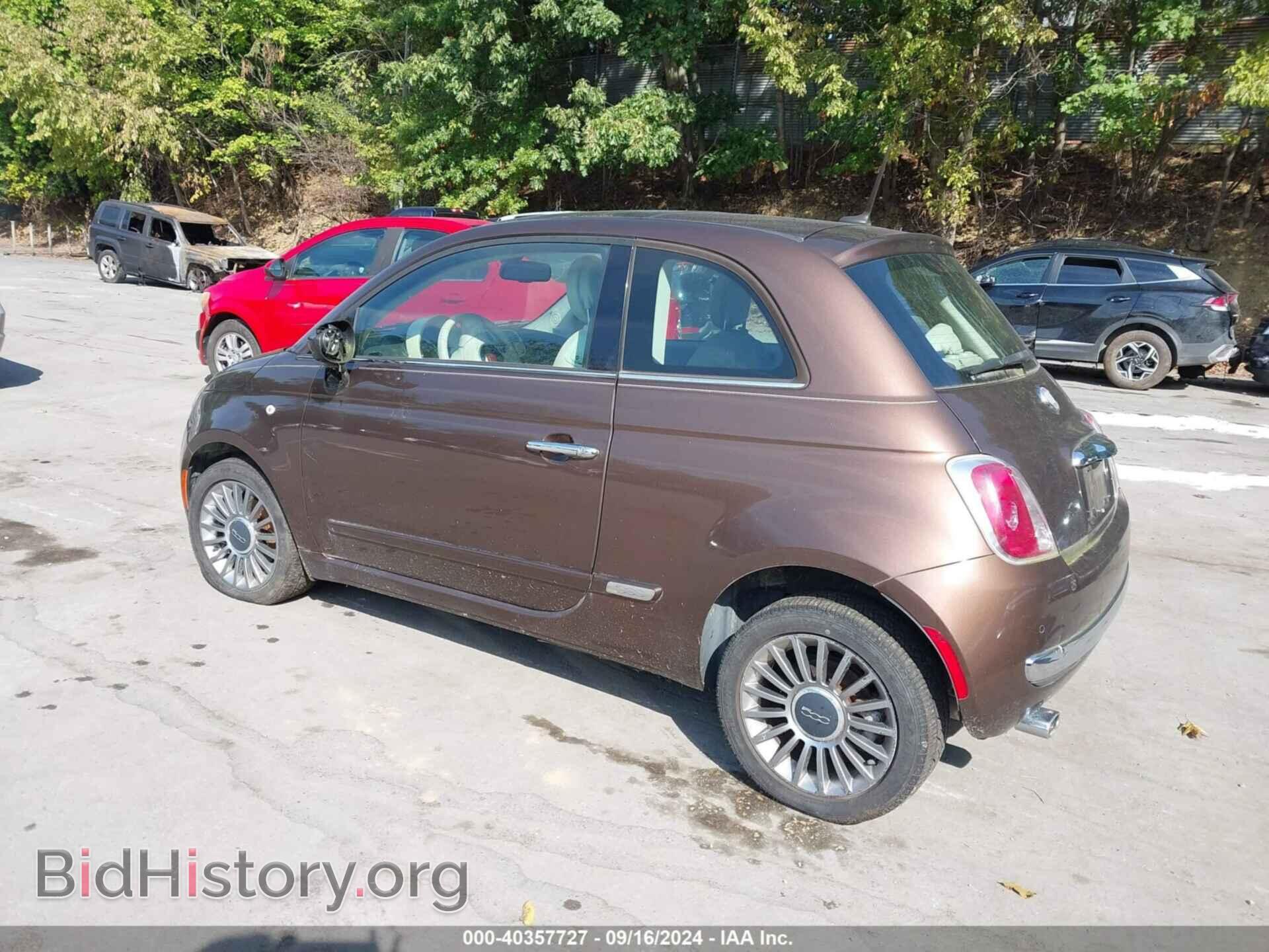 2012 FIAT 500 - VIN: 3C3CFFCR0CT366125 - Фото 3