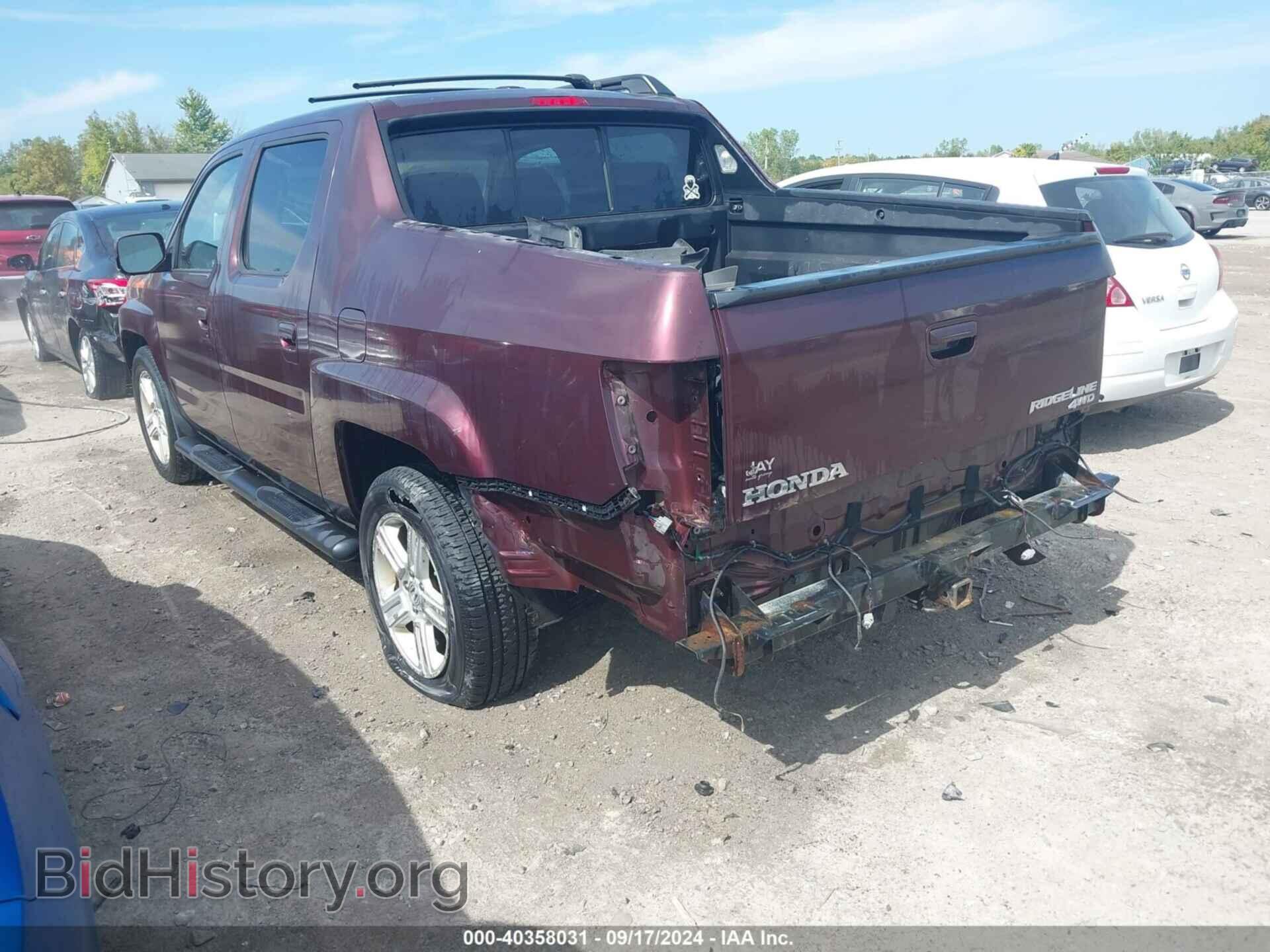 2011 HONDA RIDGELINE - VIN: 5FPYK1F54BB009172 - Фото 3