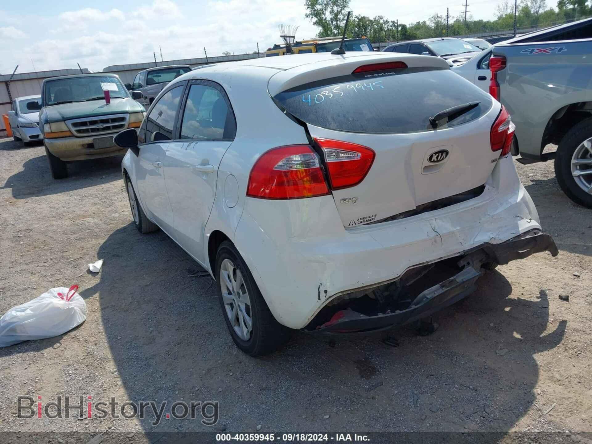 2013 KIA RIO - VIN: KNADM5A34D6164220 - Фото 3
