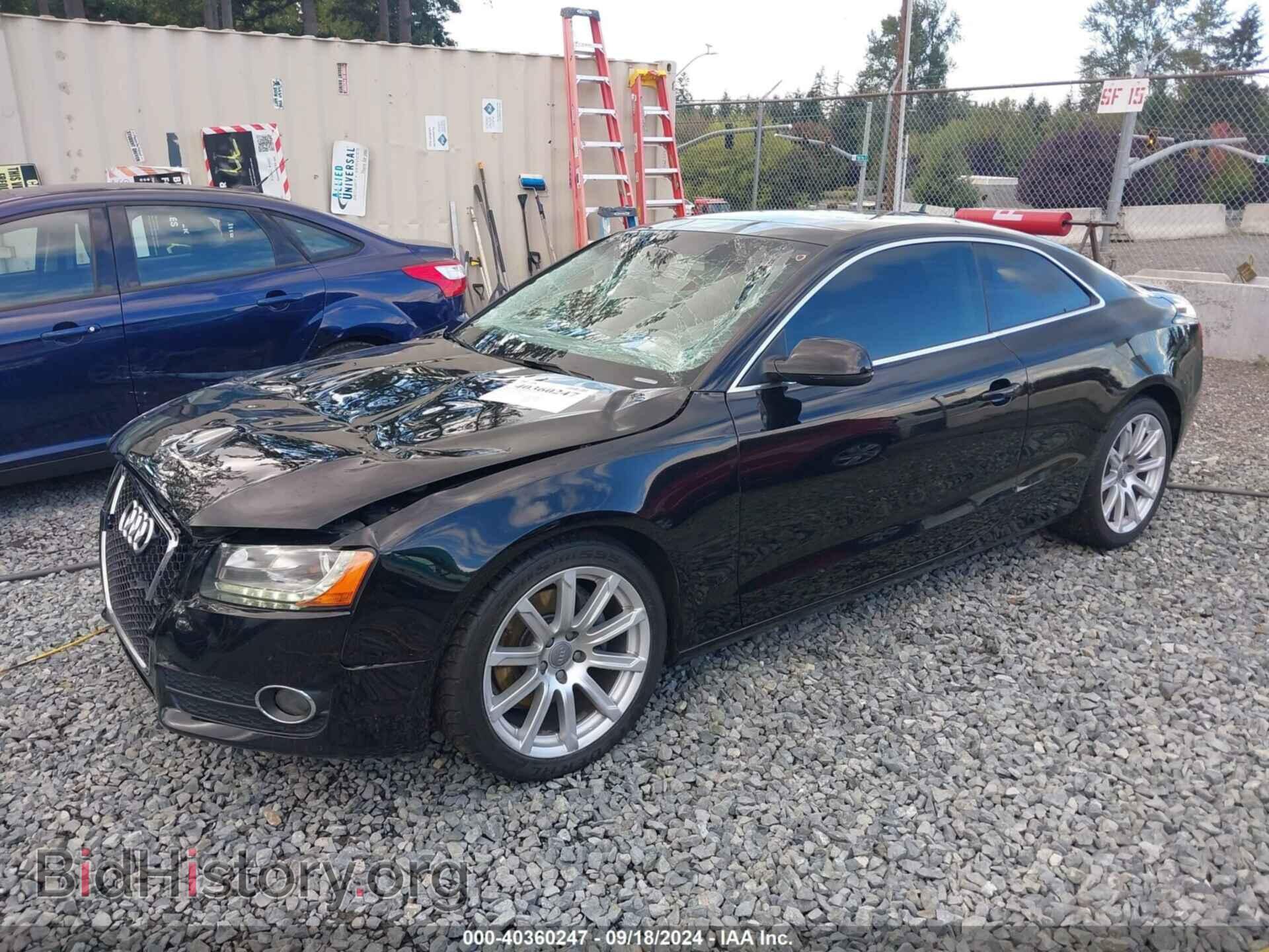 2012 AUDI A5 - VIN: WAULFAFR0CA004553 - Photo 2