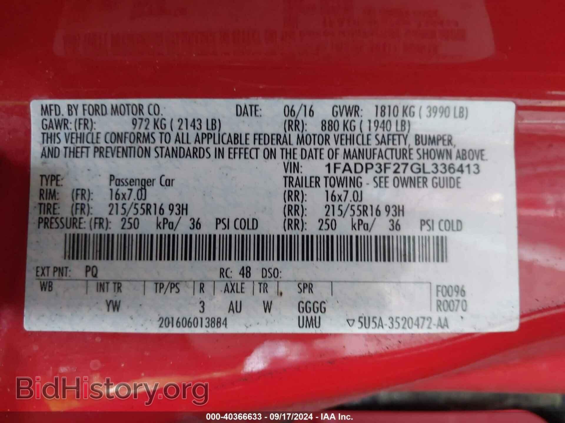 2016 FORD FOCUS - VIN: 1FADP3F27GL336413 - Photo 9