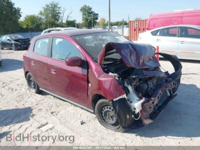 2017 Mitsubishi MIRAGE ES, темно-бордовый — VIN ML32A3HJ1HH012579, IAAI