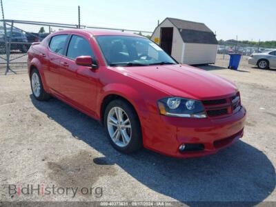 2013 Dodge AVENGER SXT, красный — VIN 1C3CDZCB9DN611130, IAAI