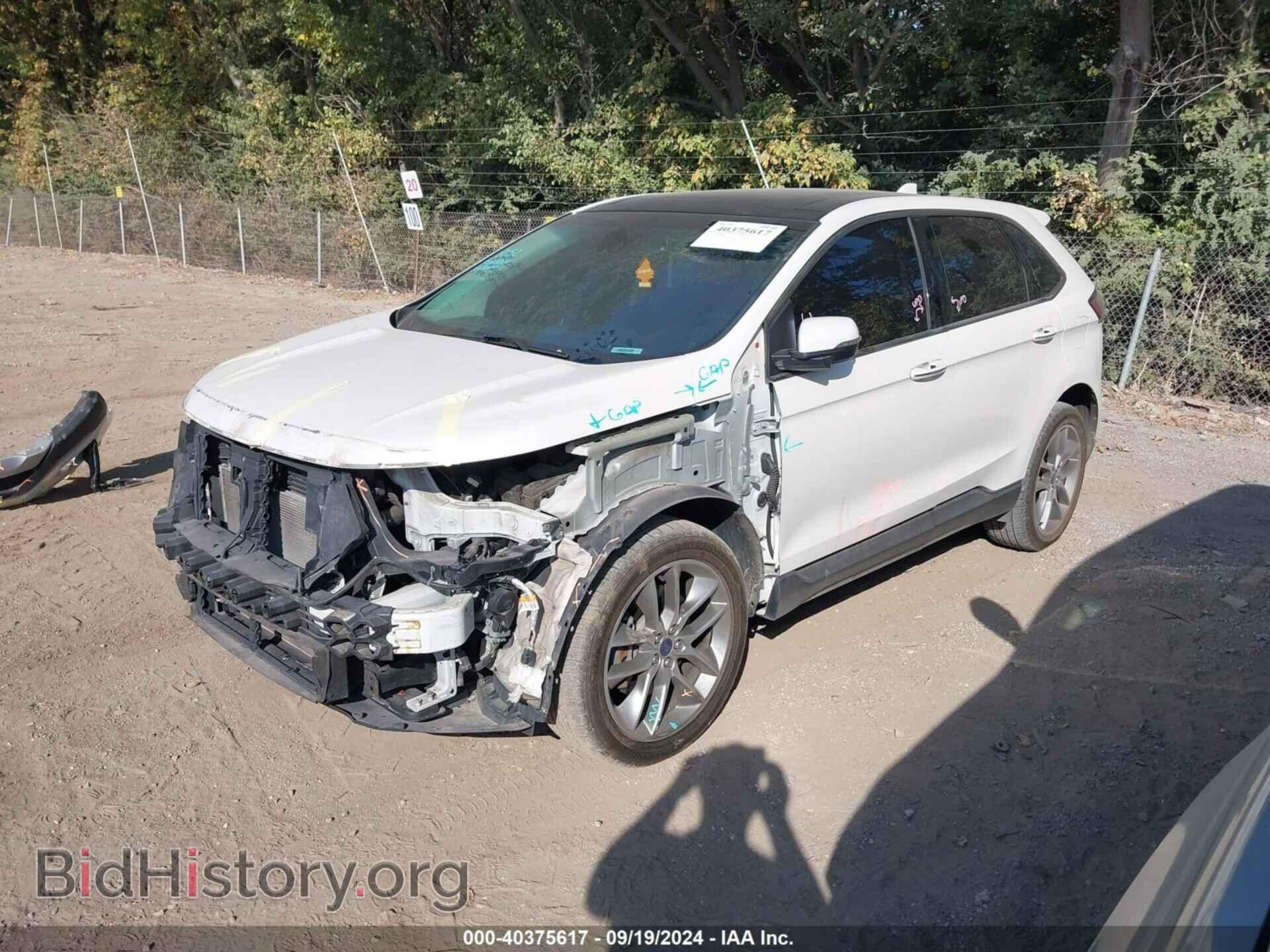 2015 FORD EDGE - VIN: 2FMPK3K82FBB91405 - Фото 2
