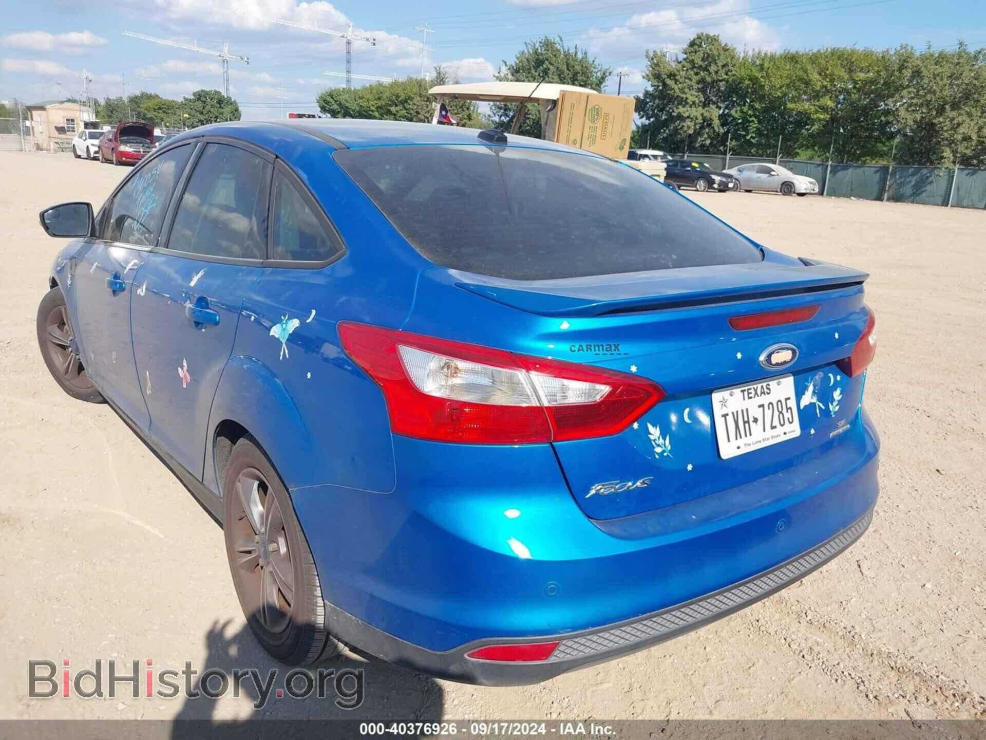 2014 FORD FOCUS - VIN: 1FADP3F28EL430054 - Фото 3