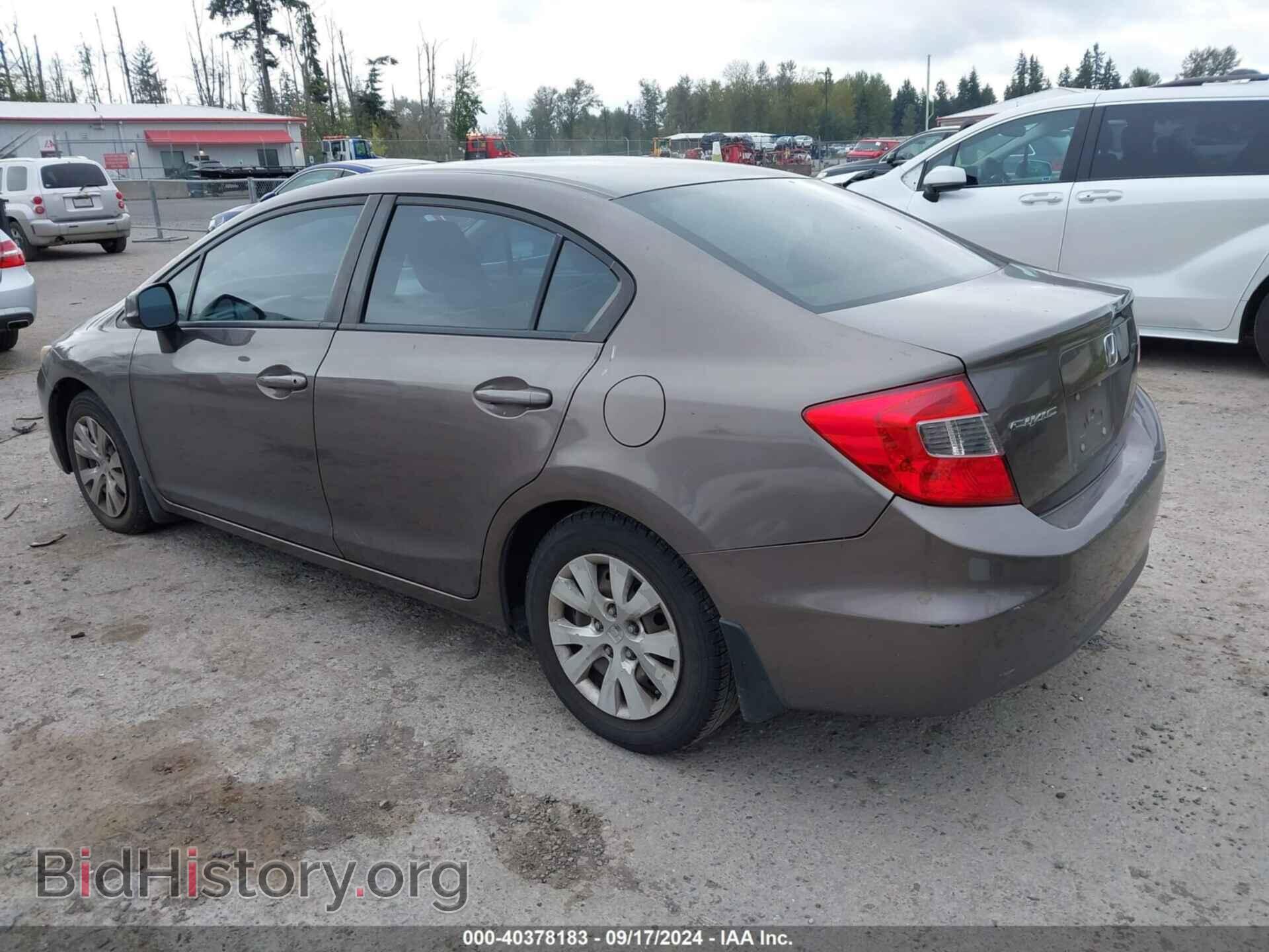 2012 HONDA CIVIC - VIN: 2HGFB2F59CH598741 - Фото 3