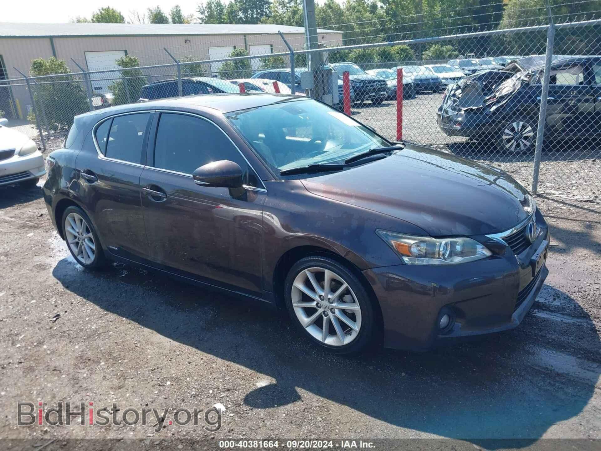 Фотография JTHKD5BH6C2108109 - LEXUS CT 200H 2012