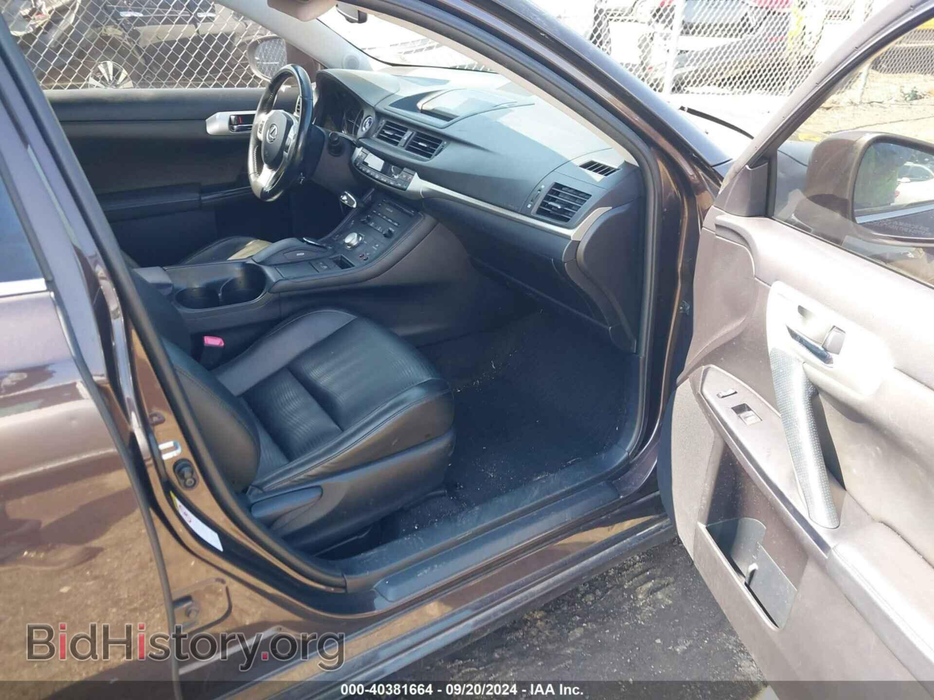 2012 LEXUS CT 200H - VIN: JTHKD5BH6C2108109 - Фото 5