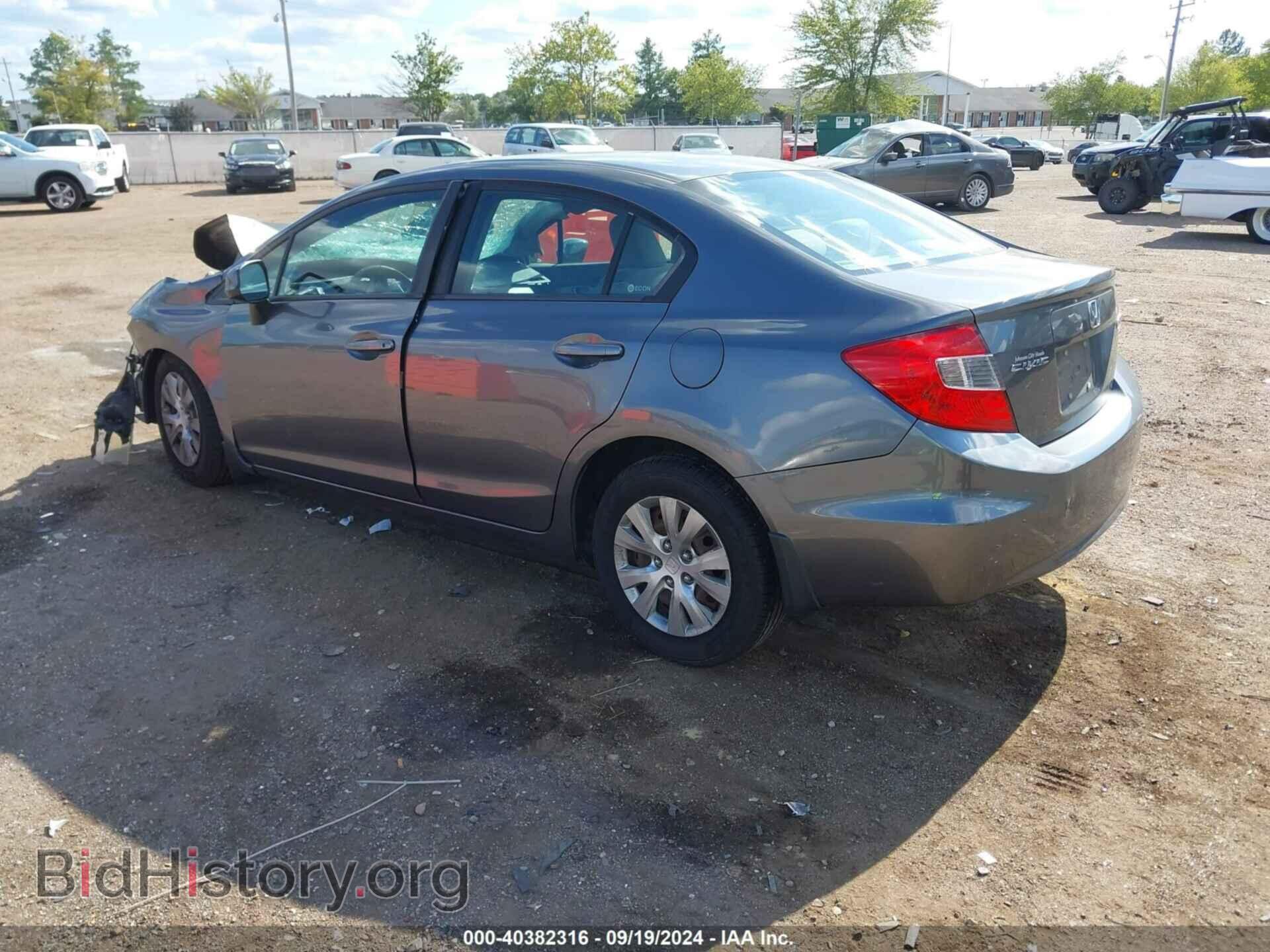 2012 HONDA CIVIC - VIN: 19XFB2F56CE103616 - Фото 3