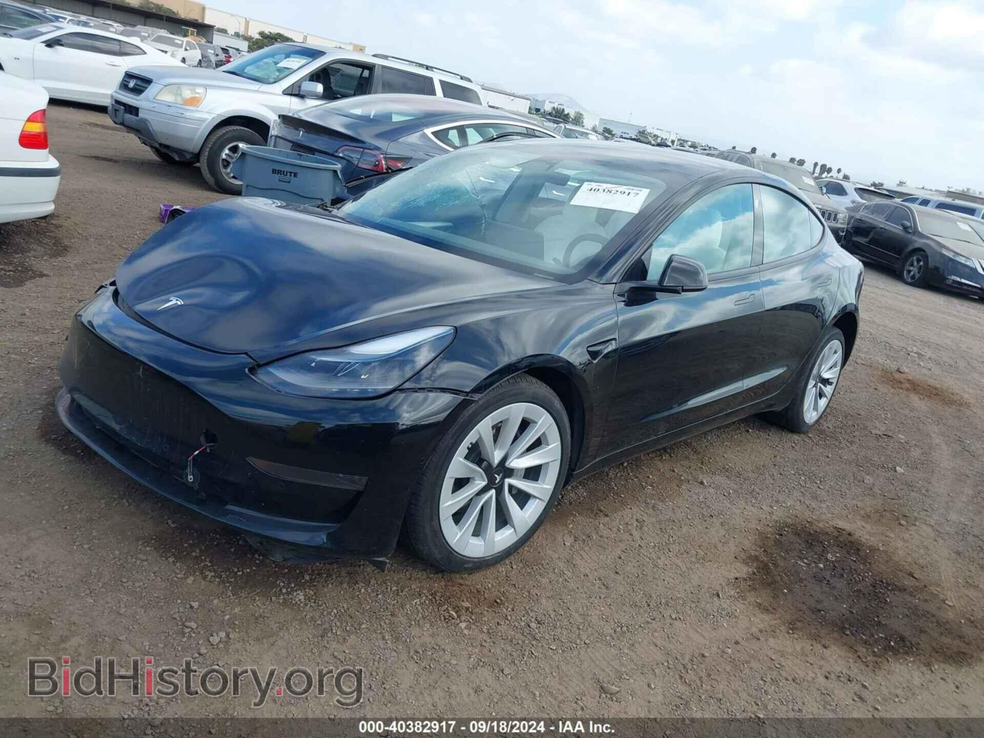 2022 TESLA MODEL 3 - VIN: 5YJ3E1EA1NF360103 - Фото 2