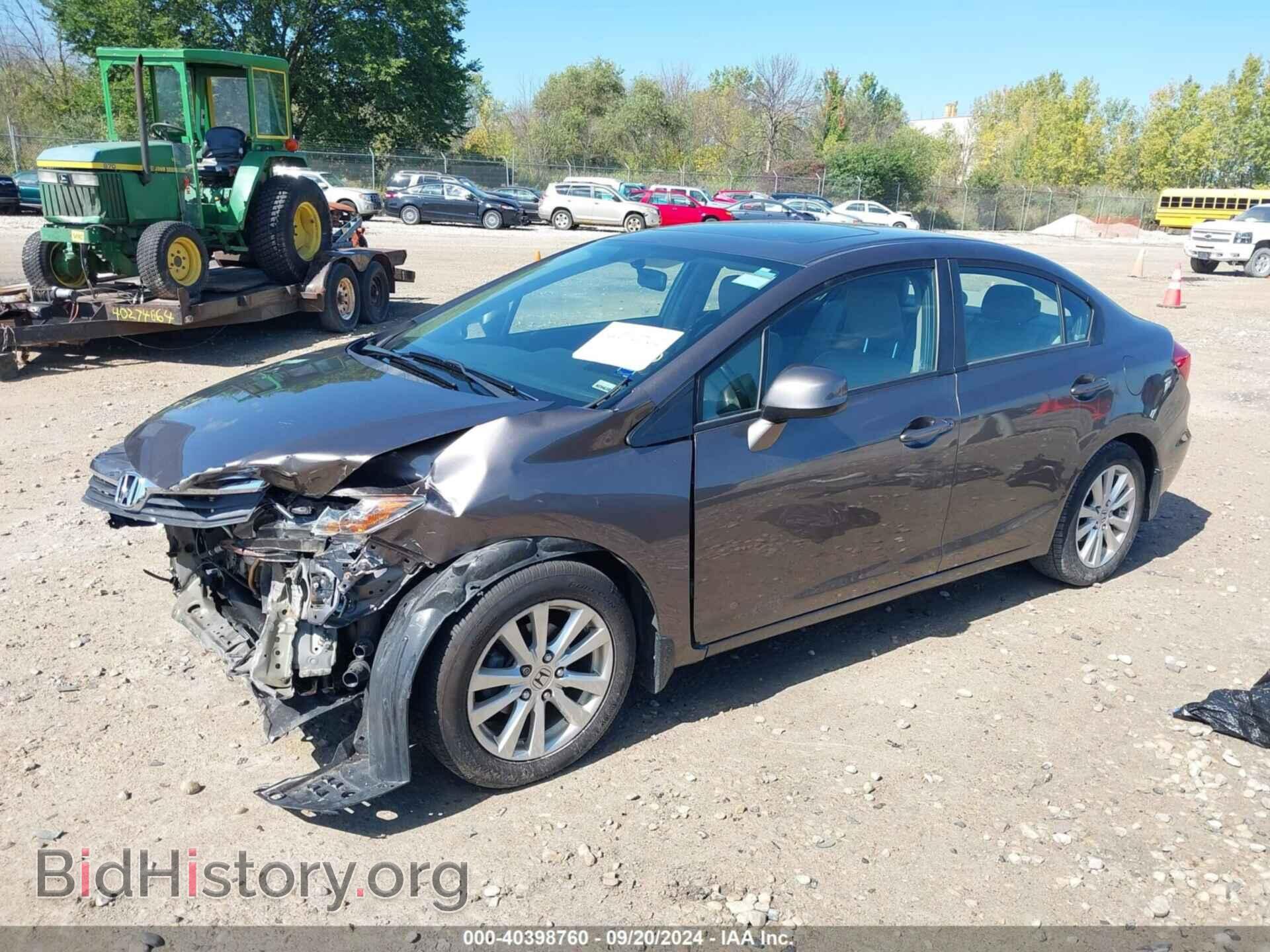 2012 HONDA CIVIC - VIN: 19XFB2F92CE300639 - Фото 2