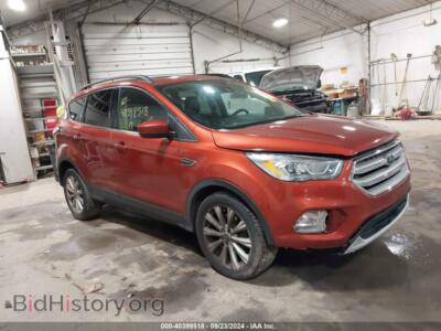 2019 Ford ESCAPE SEL, orange — VIN 1FMCU9HD9KUB52072, IAAI