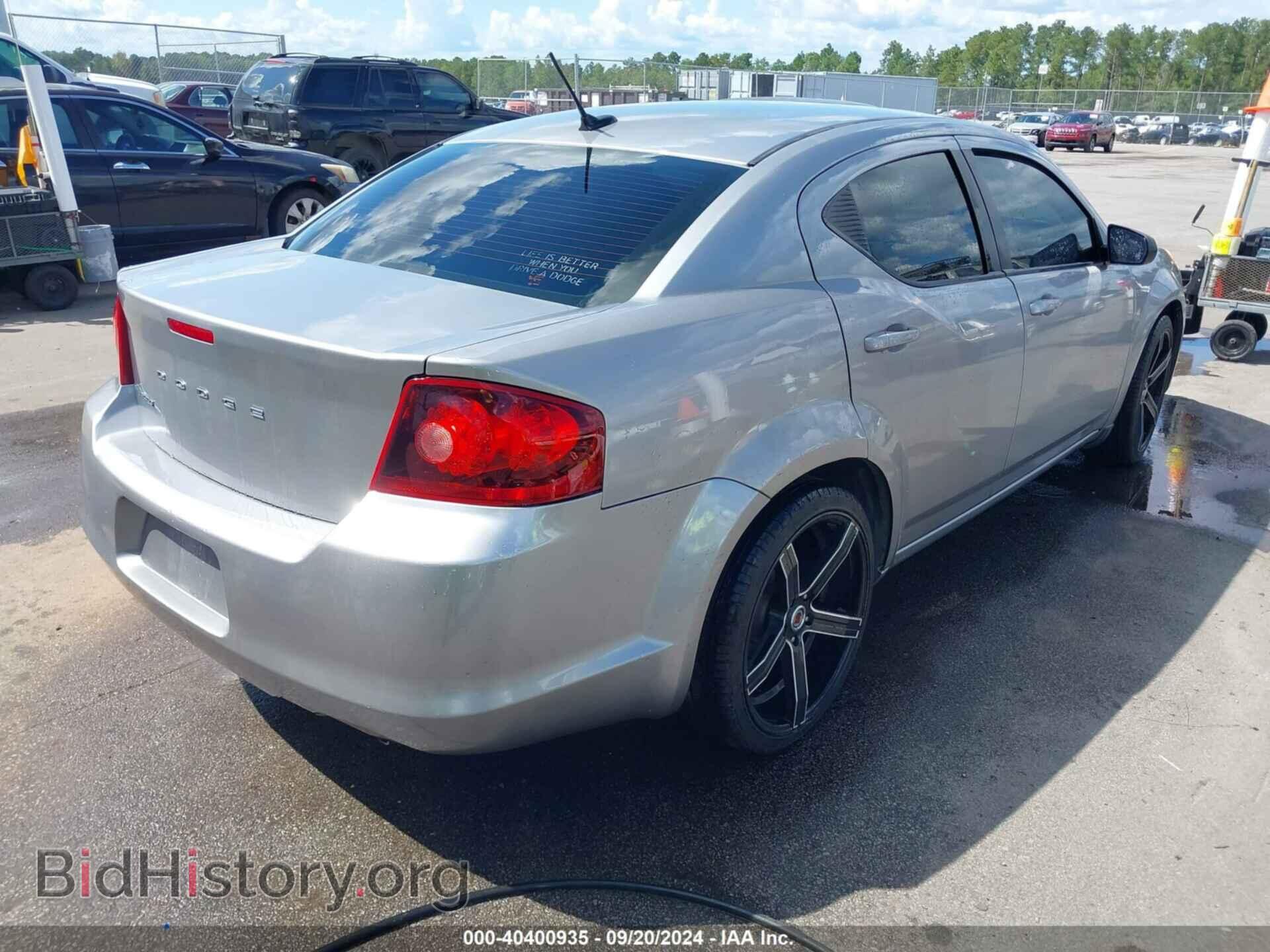 2013 DODGE AVENGER - VIN: 1C3CDZAG4DN748491 - Фото 4
