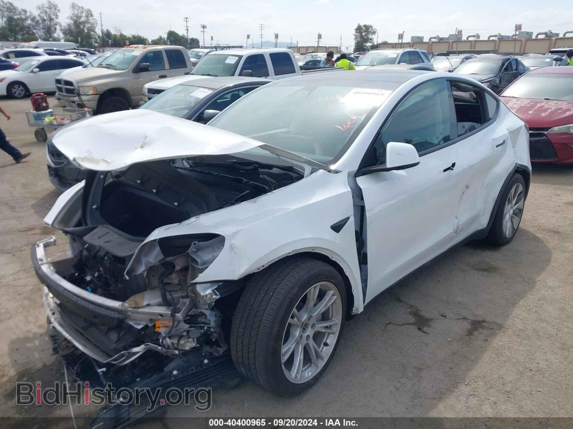 2021 TESLA MODEL Y - VIN: 5YJYGDEE5MF305950 - Фото 2