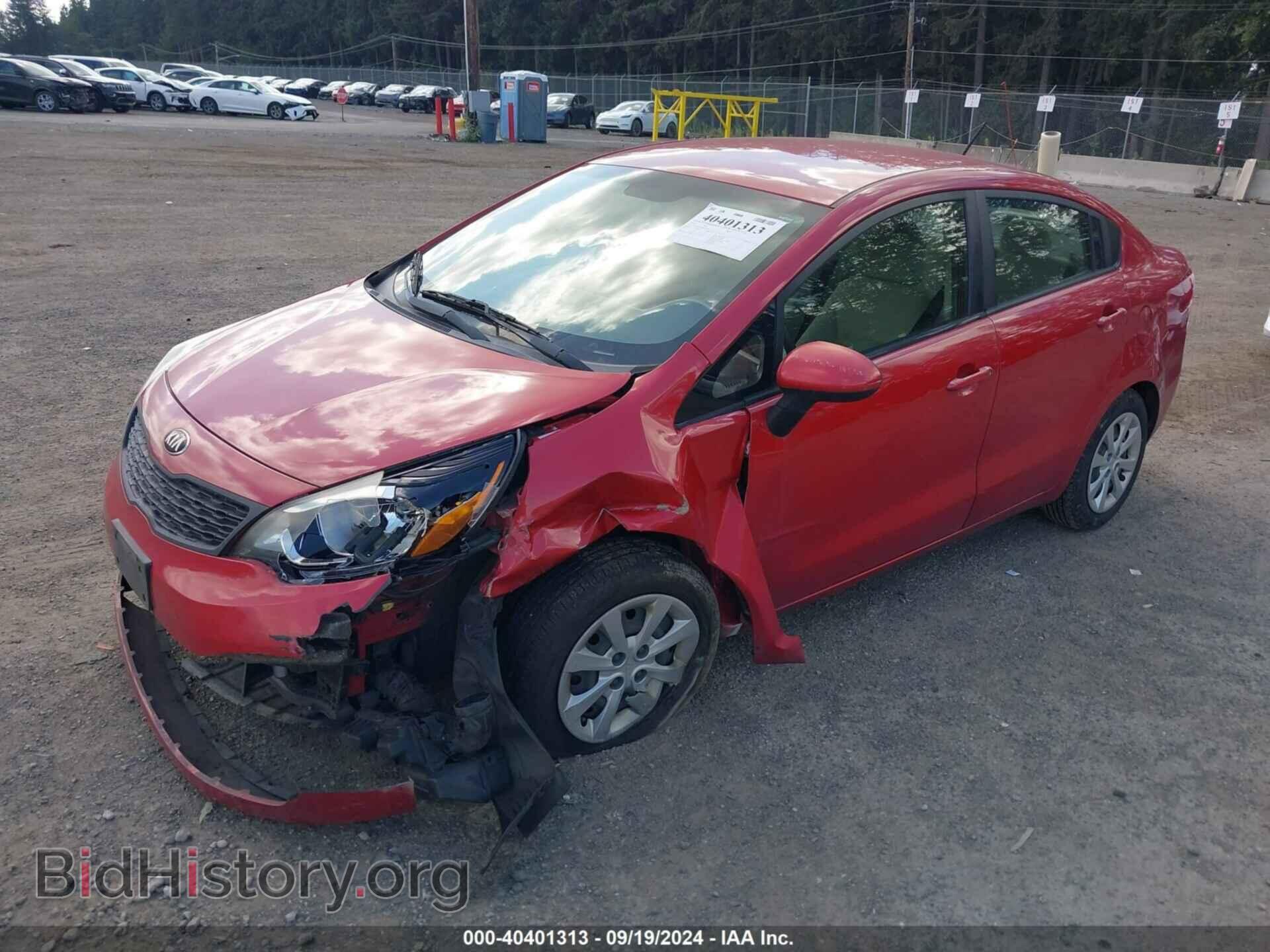 2013 KIA RIO - VIN: KNADM4A35D6209000 - Фото 2