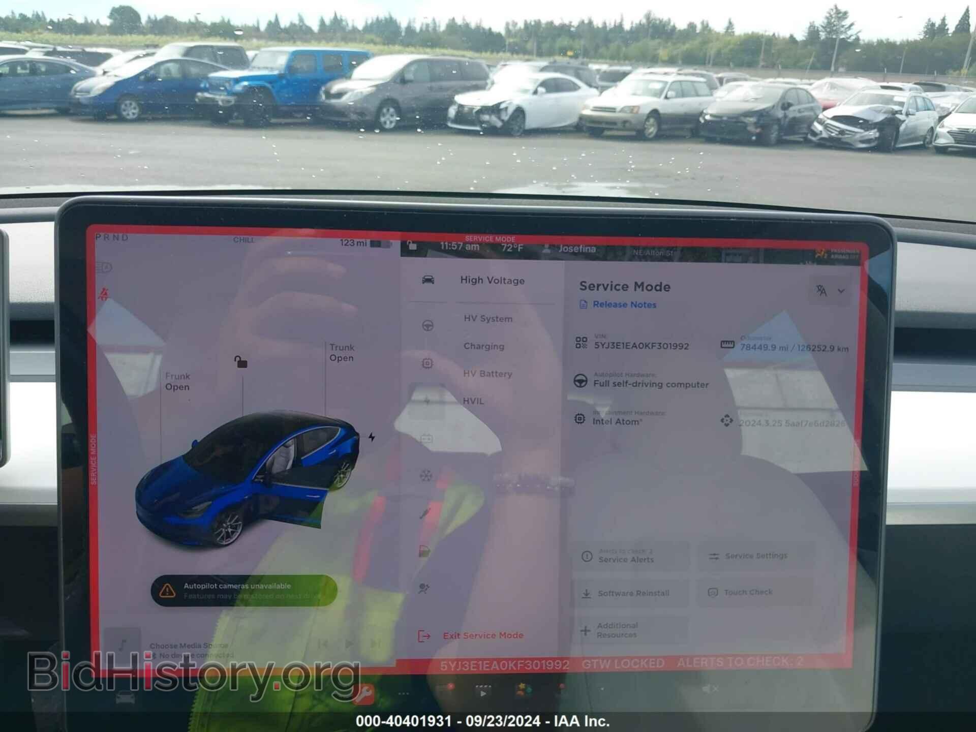 2019 TESLA MODEL 3 - VIN: 5YJ3E1EA0KF301992 - Фото 7