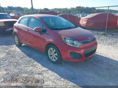 2013 Kia RIO EX, red — VIN KNADN5A37D6103781, IAAI