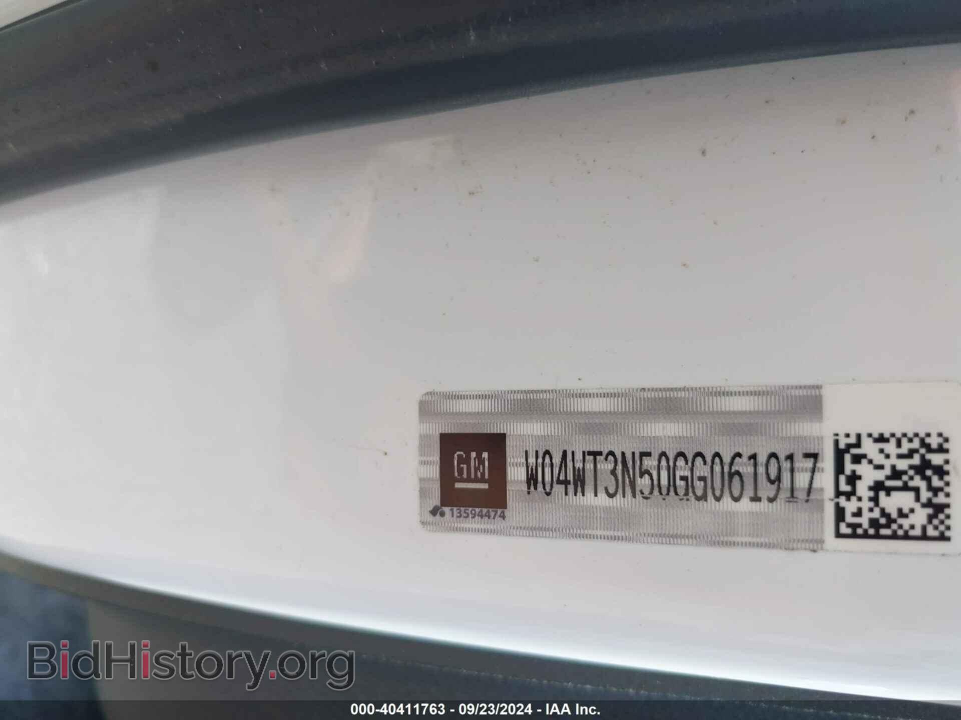 2016 BUICK CASCADA - VIN: W04WT3N50GG061917 - Фото 9