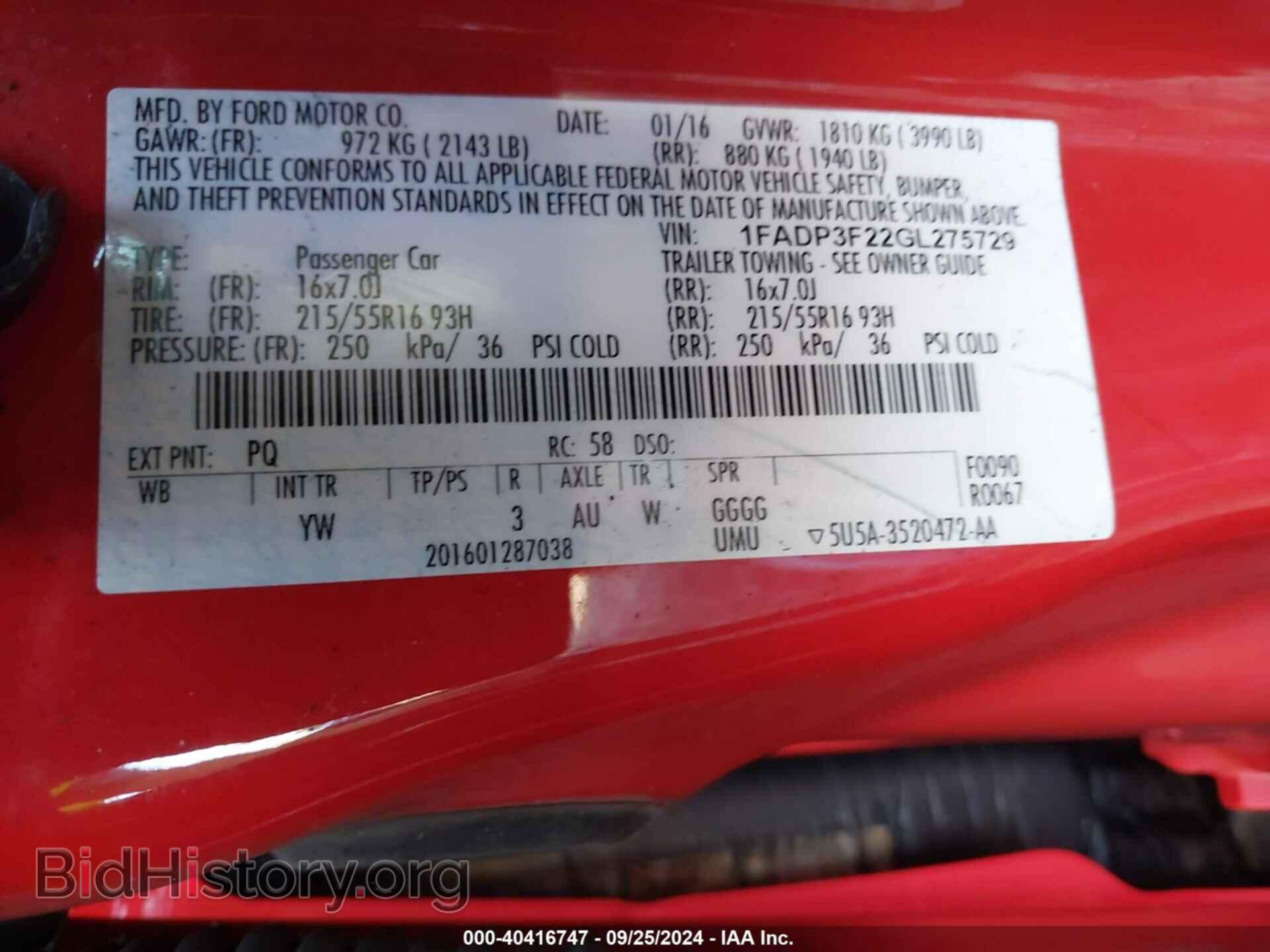 2016 FORD FOCUS - VIN: 1FADP3F22GL275729 - Photo 9