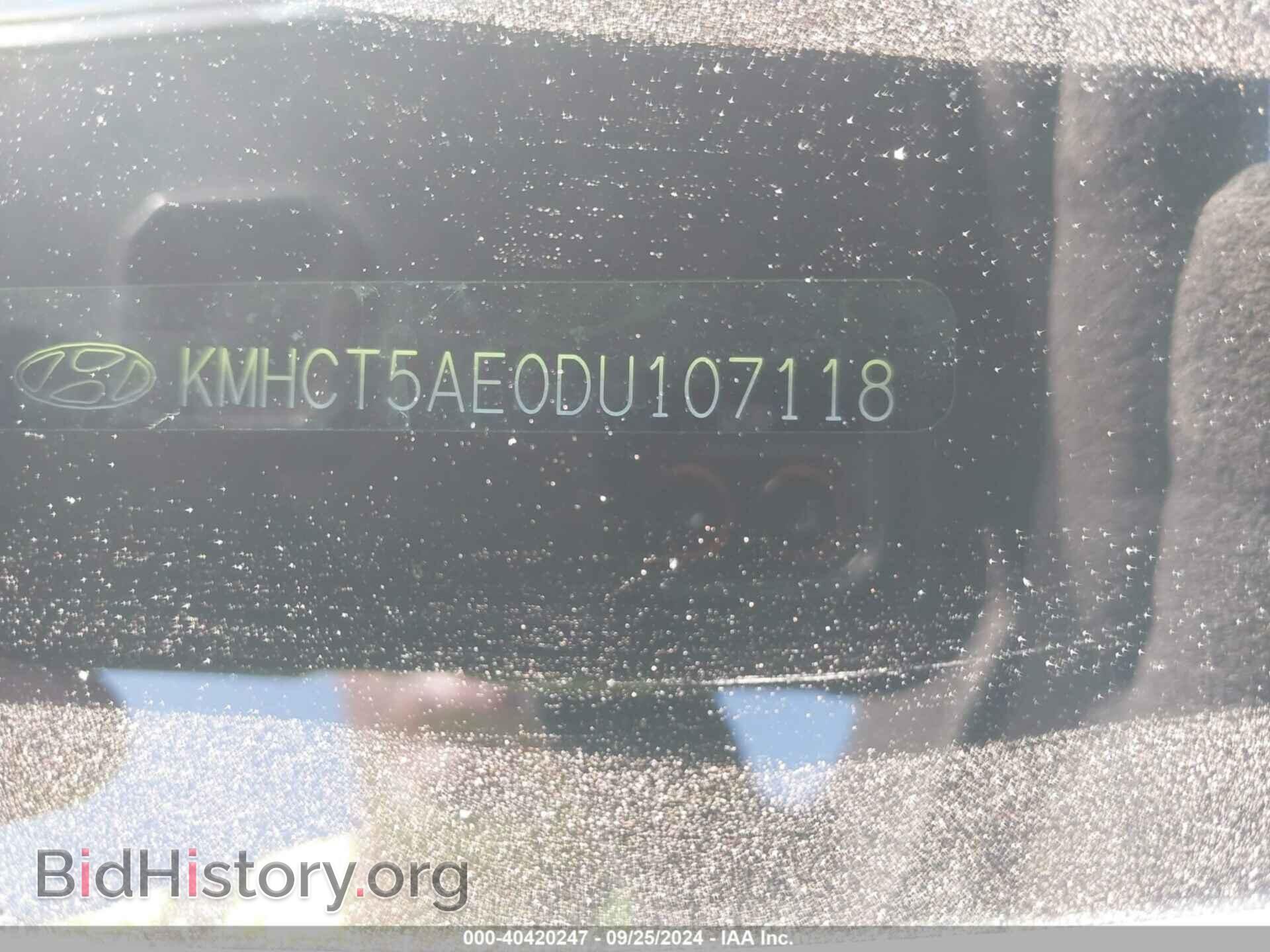 2013 HYUNDAI ACCENT - VIN: KMHCT5AE0DU107118 - Фото 9