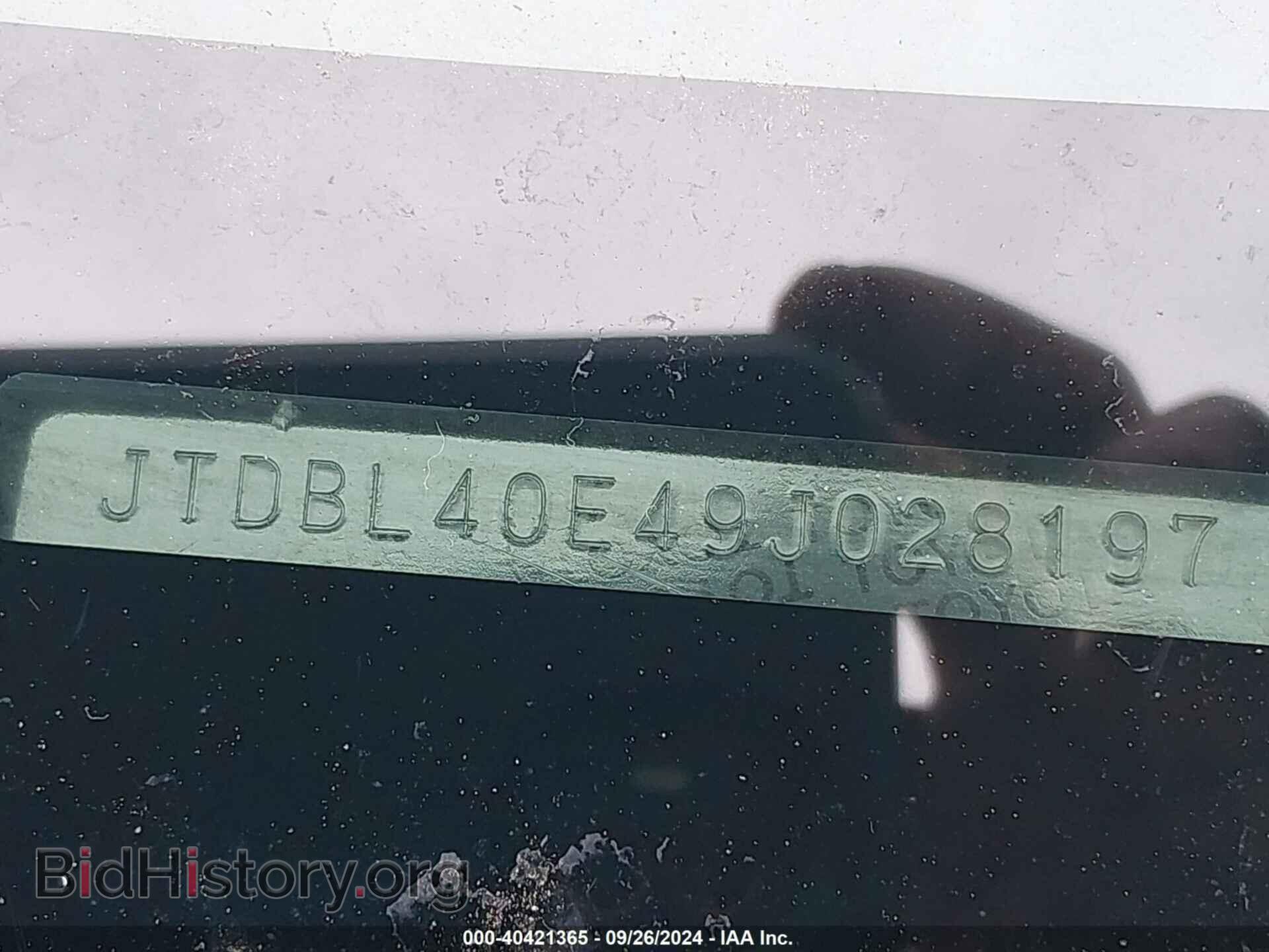 2009 TOYOTA COROLLA - VIN: JTDBL40E49J028197 - Фото 9