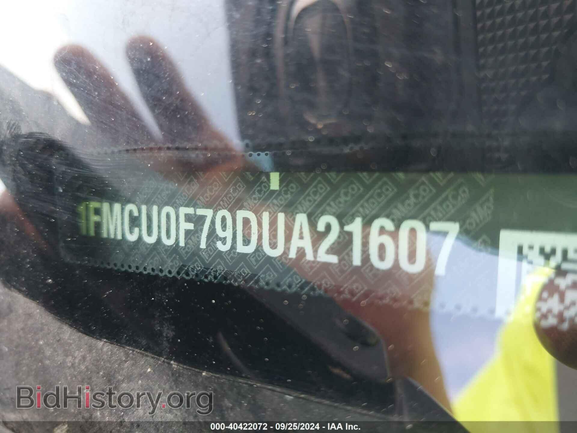 2013 FORD ESCAPE - VIN: 1FMCU0F79DUA21607 - Фото 9