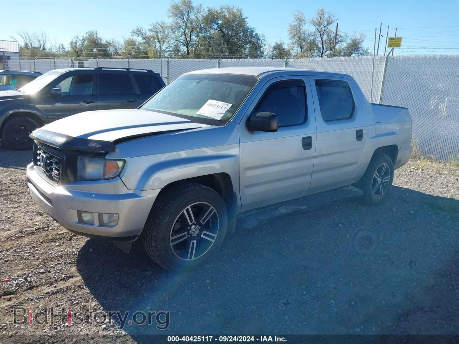 2014 HONDA RIDGELINE - VIN: 5FPYK1F70EB006856 - Фото 2