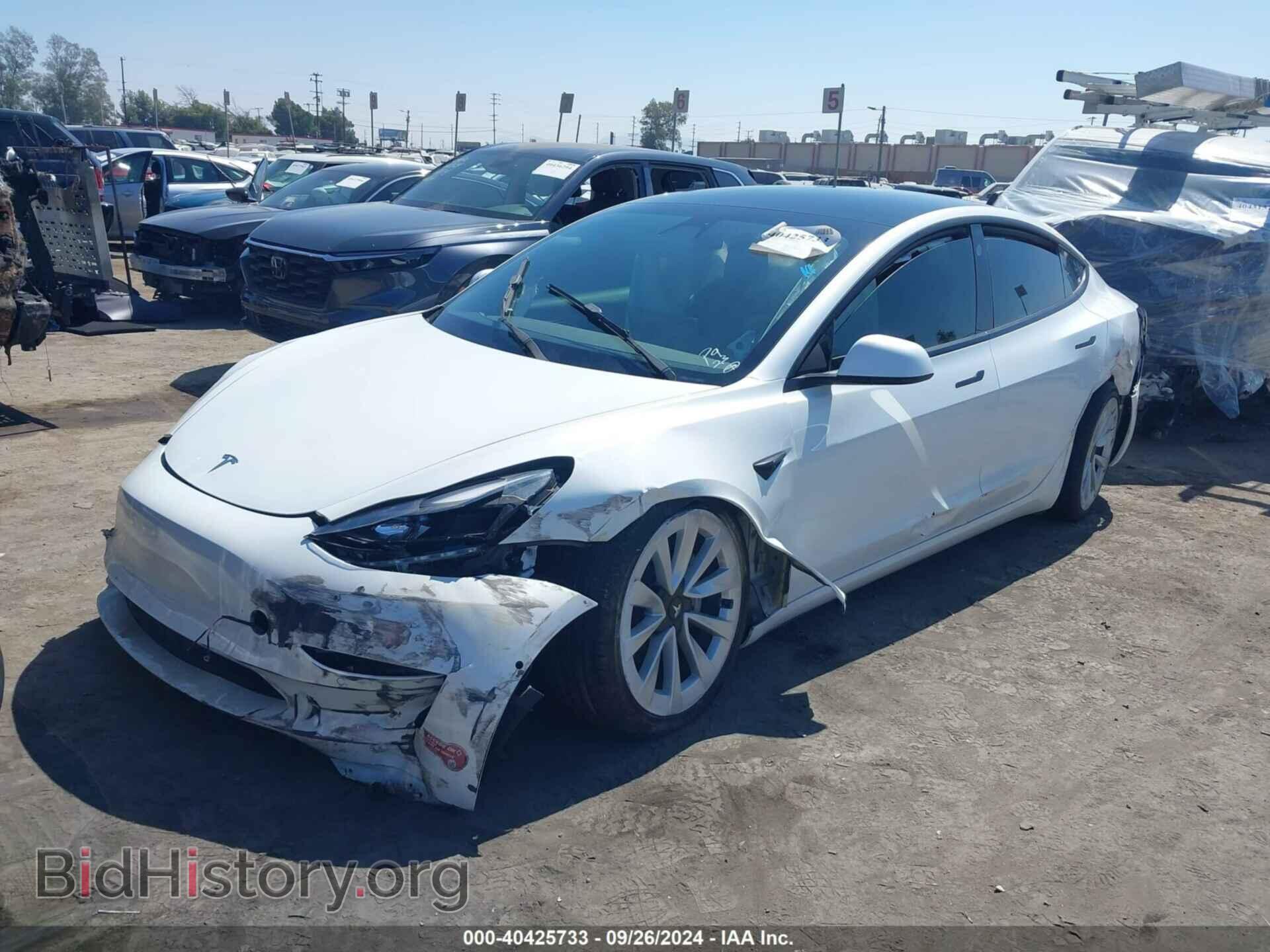 2022 TESLA MODEL 3 - VIN: 5YJ3E1EA8NF157662 - Photo 2