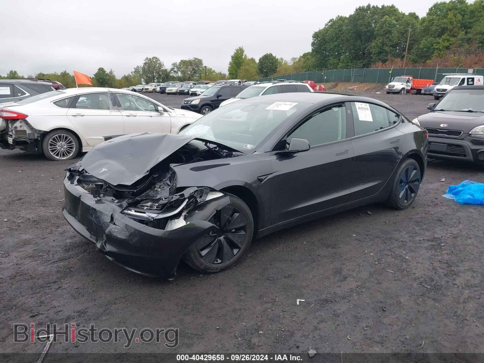 2024 TESLA MODEL 3 - VIN: 5YJ3E1EB7RF842296 - Фото 2