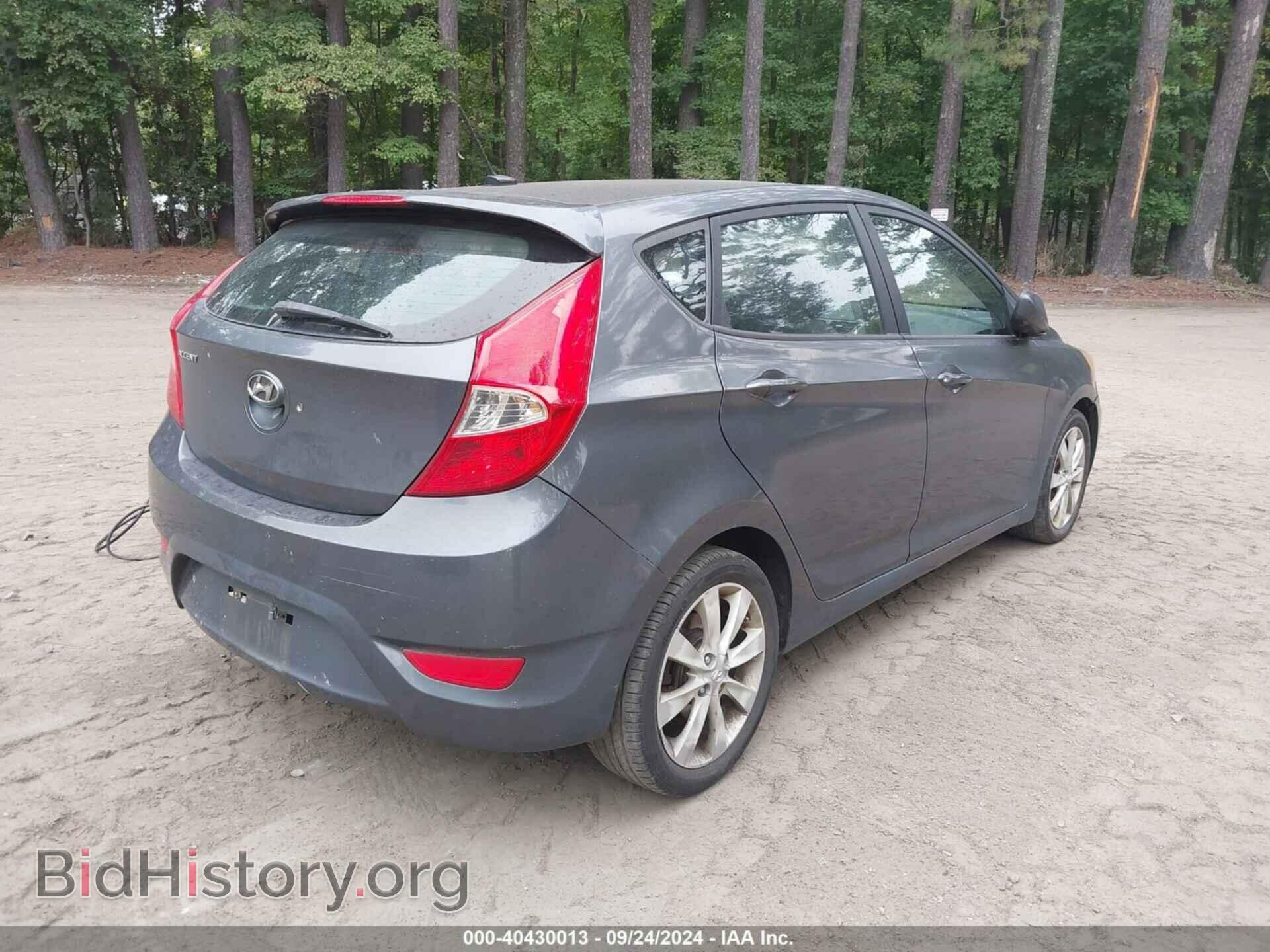 2012 HYUNDAI ACCENT - VIN: KMHCU5AE8CU012429 - Фото 4