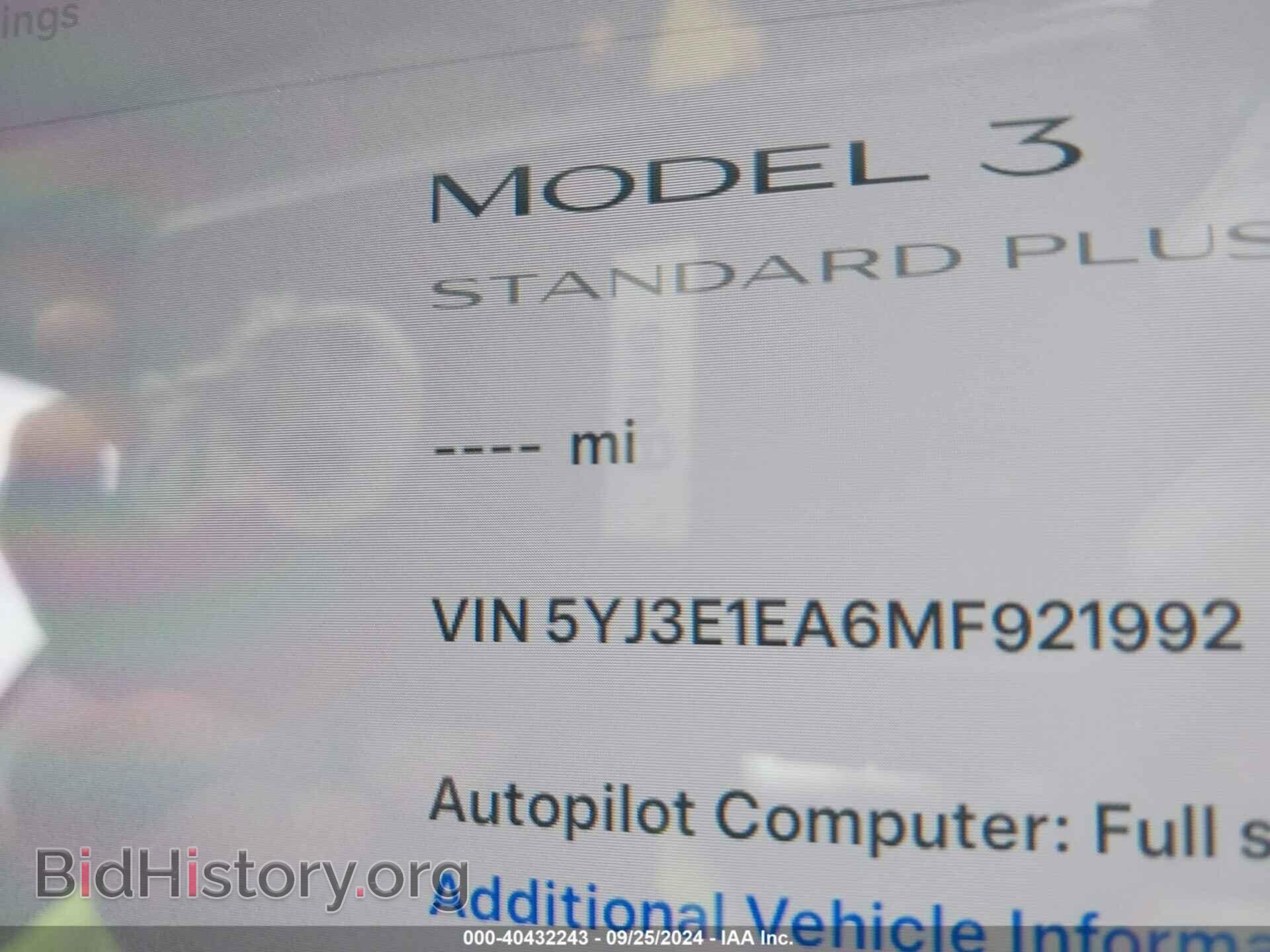 2021 TESLA MODEL 3 - VIN: 5YJ3E1EA6MF921992 - Фото 7
