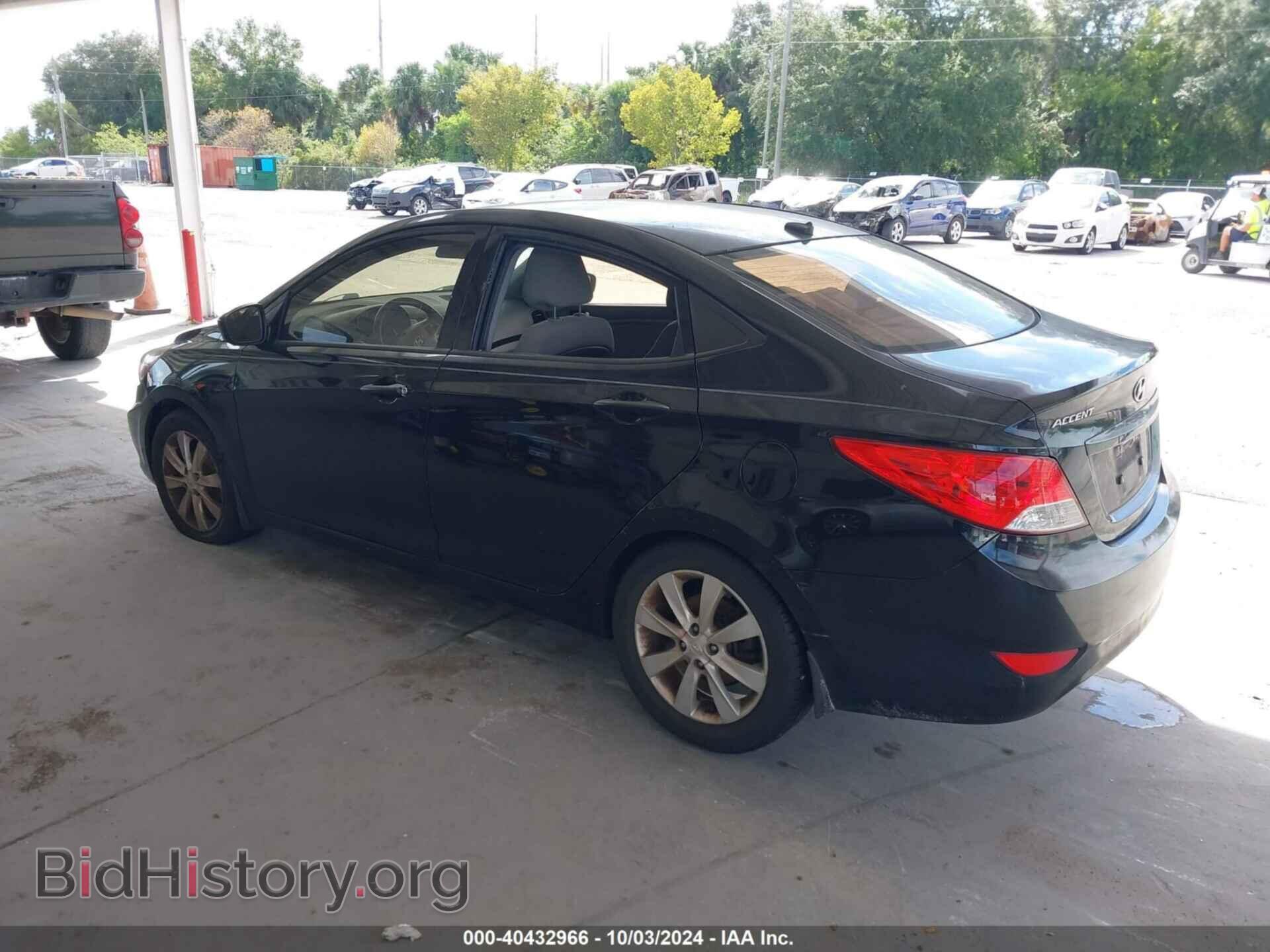 2012 HYUNDAI ACCENT - VIN: KMHCU4AE6CU266098 - Фото 3