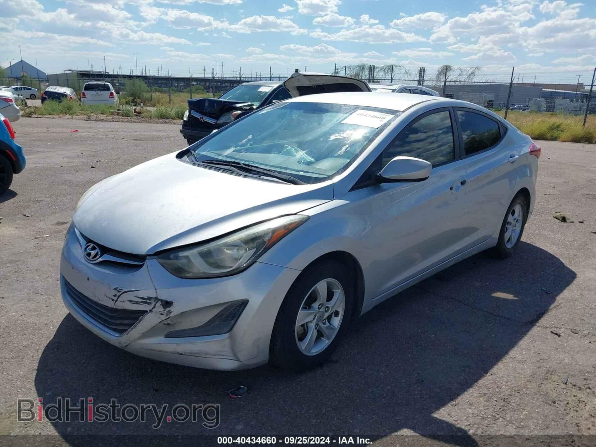 2014 HYUNDAI ELANTRA - VIN: 5NPDH4AE7EH464067 - Фото 2