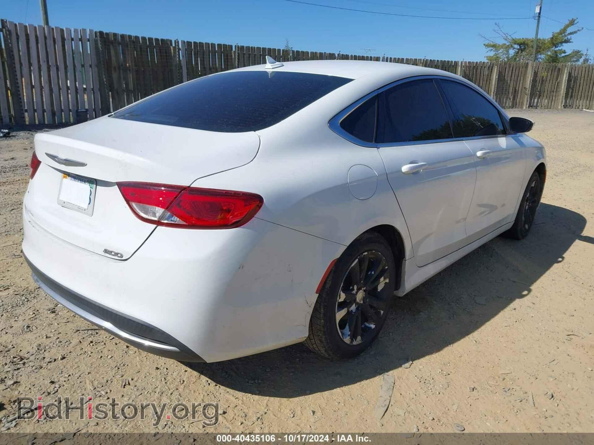 2016 CHRYSLER 200 - VIN: 1C3CCCAB7GN122829 - Фото 4