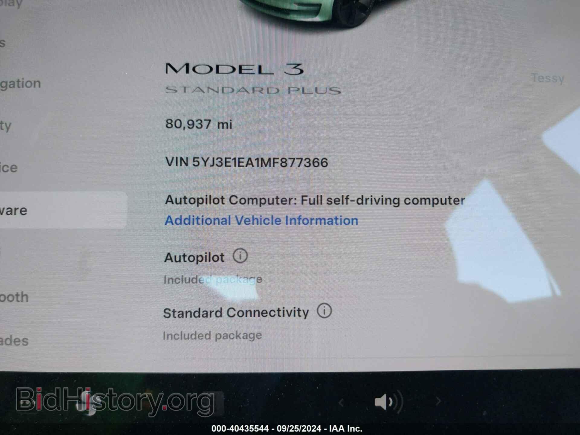 2021 TESLA MODEL 3 - VIN: 5YJ3E1EA1MF877366 - Photo 7