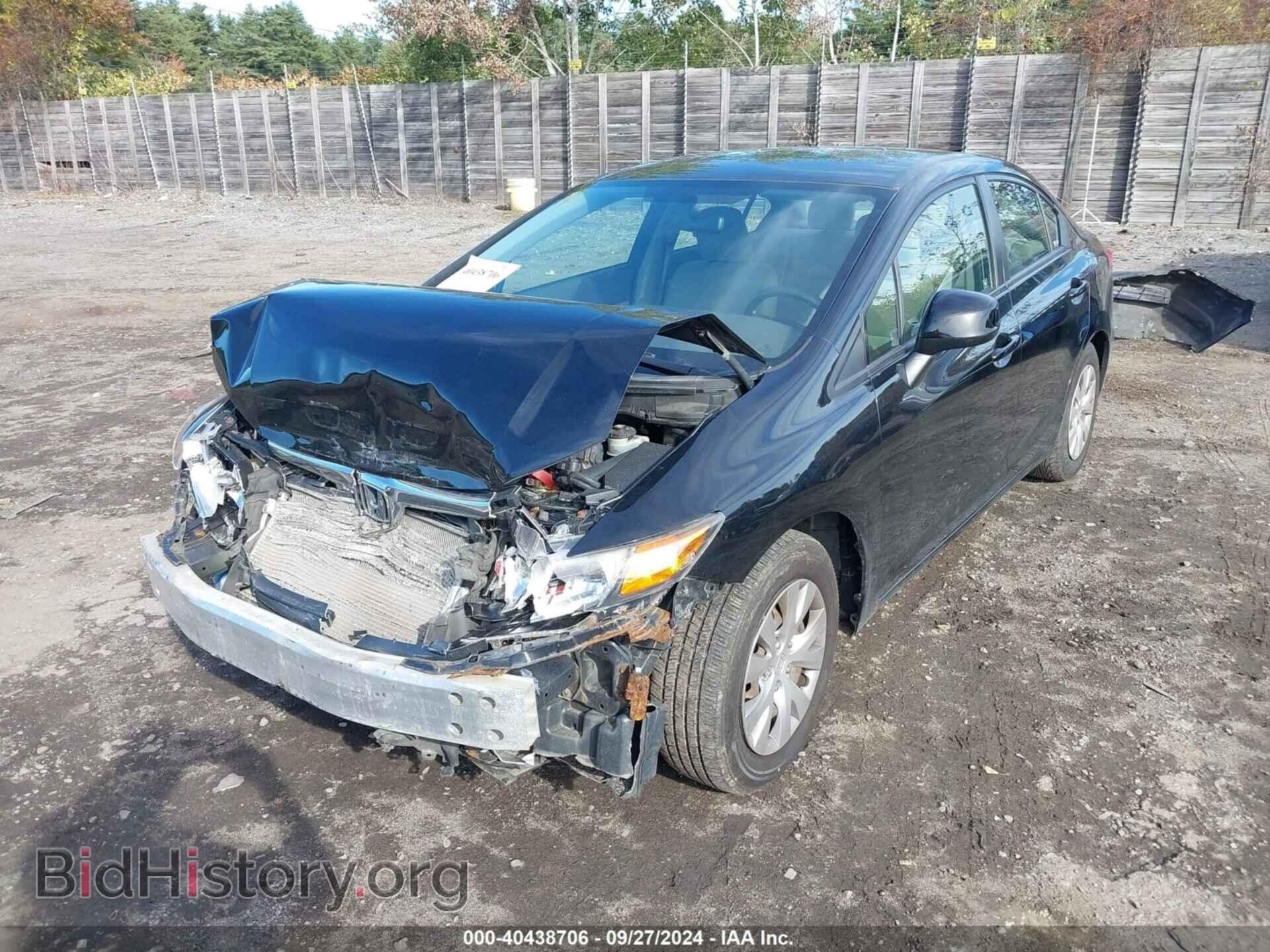 2012 HONDA CIVIC - VIN: JHMFB2F54CS003803 - Фото 2