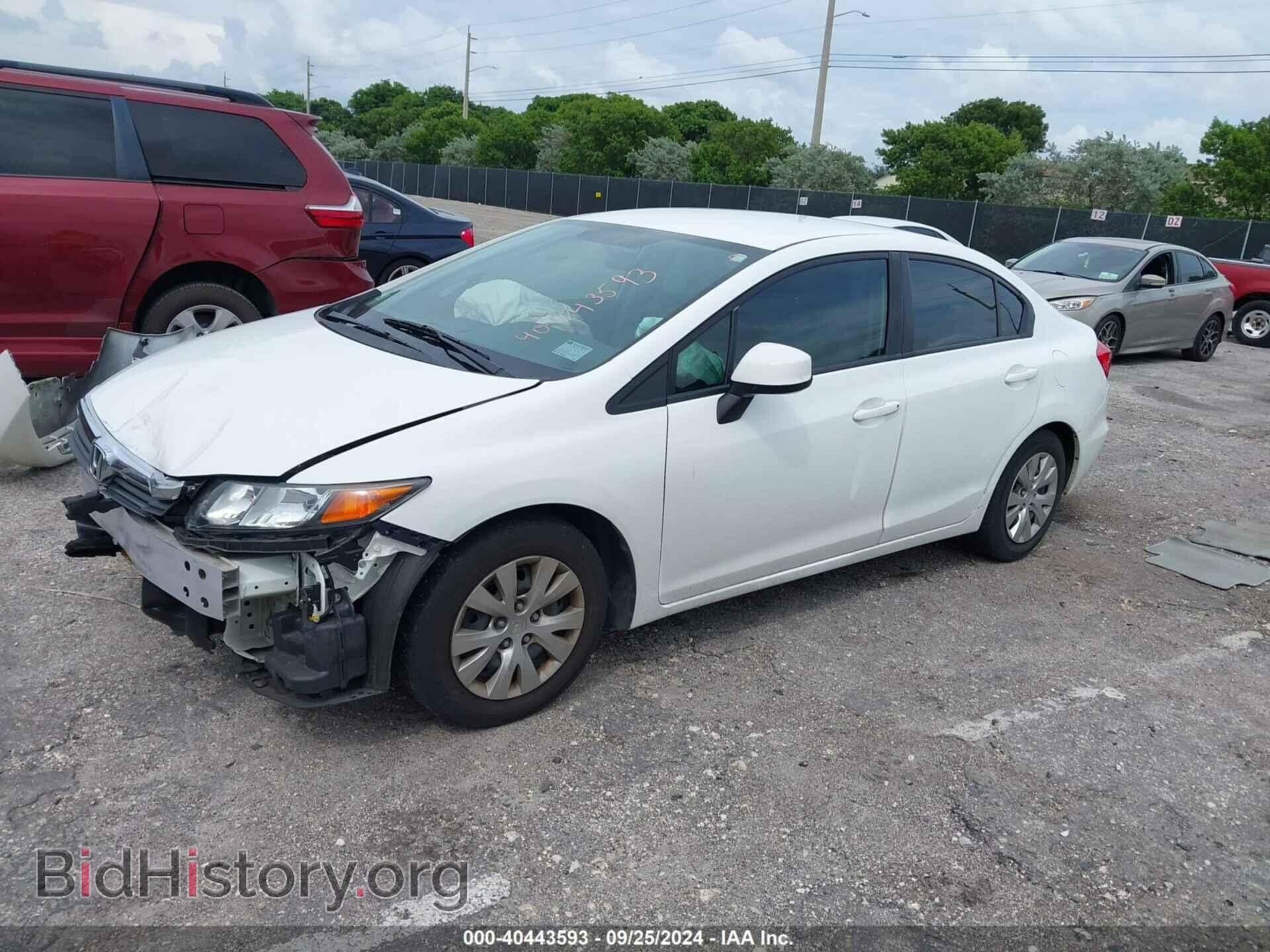 2012 HONDA CIVIC - VIN: 19XFB2E55CE068276 - Фото 2