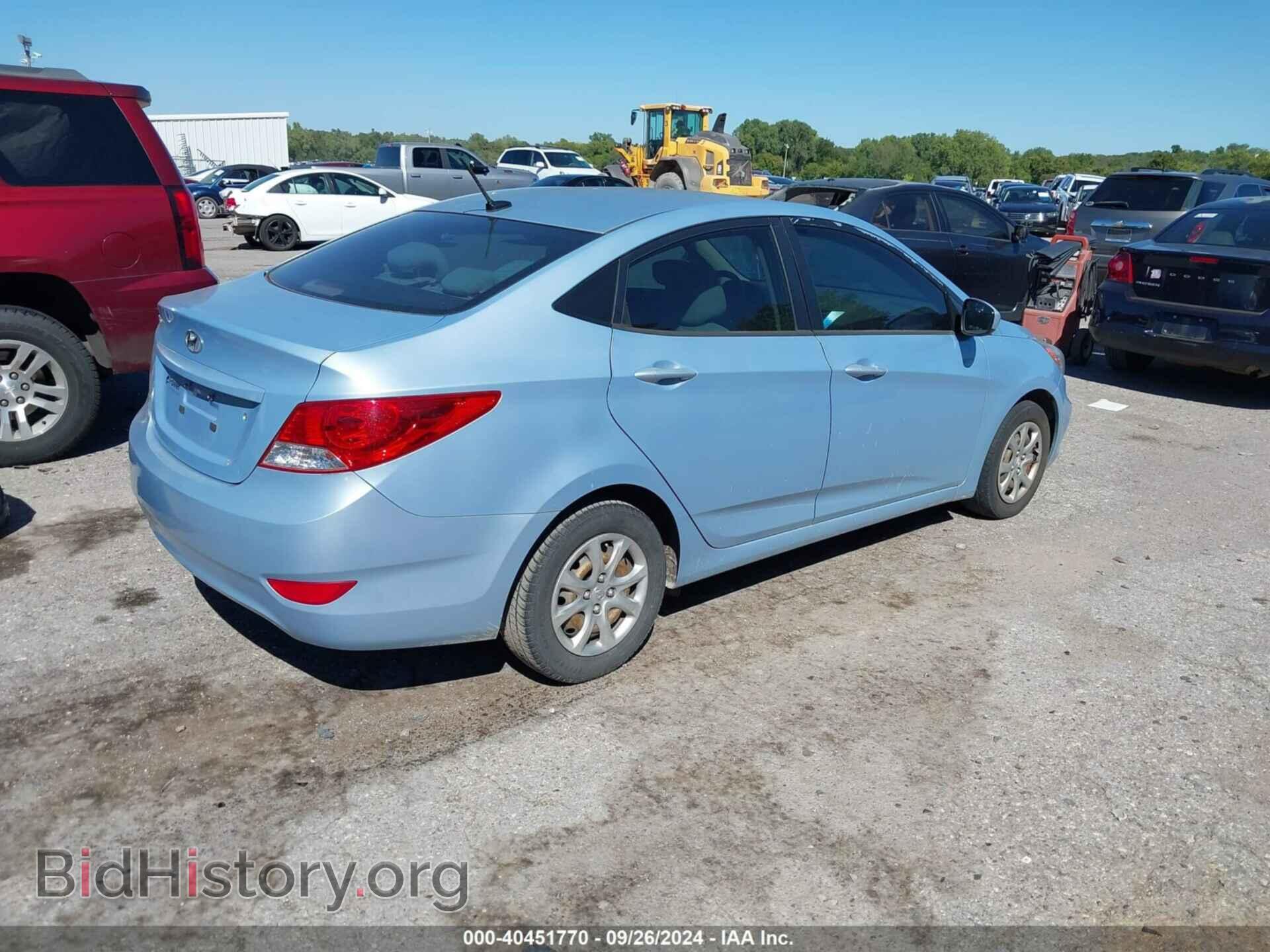 2013 HYUNDAI ACCENT - VIN: KMHCT4AE7DU427725 - Фото 4