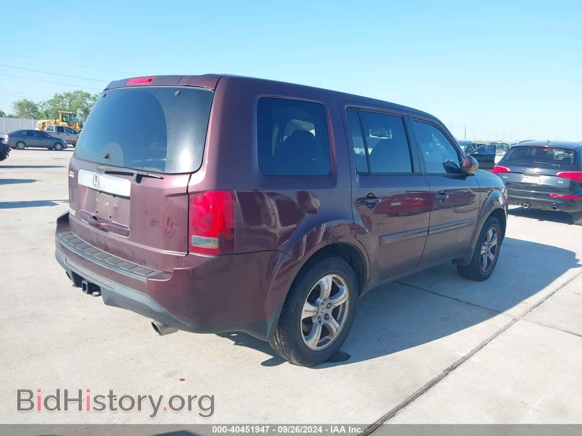 2013 HONDA PILOT - VIN: 5FNYF3H53DB014422 - Фото 4